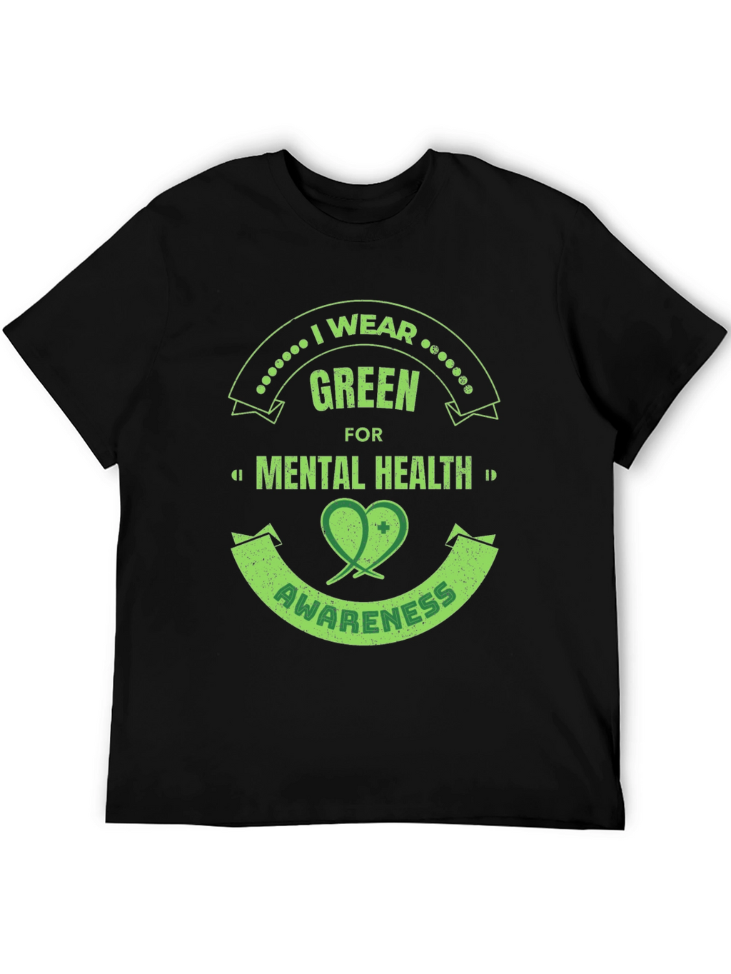 Green Mental Health Awareness T-Shirt