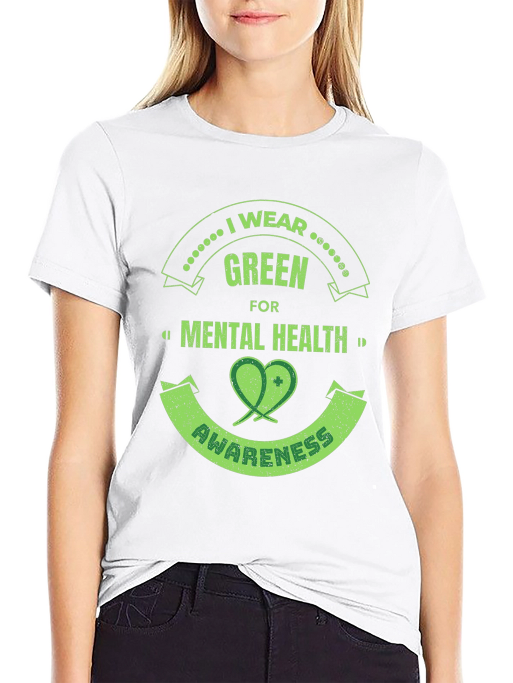 Green Mental Health Awareness T-Shirt