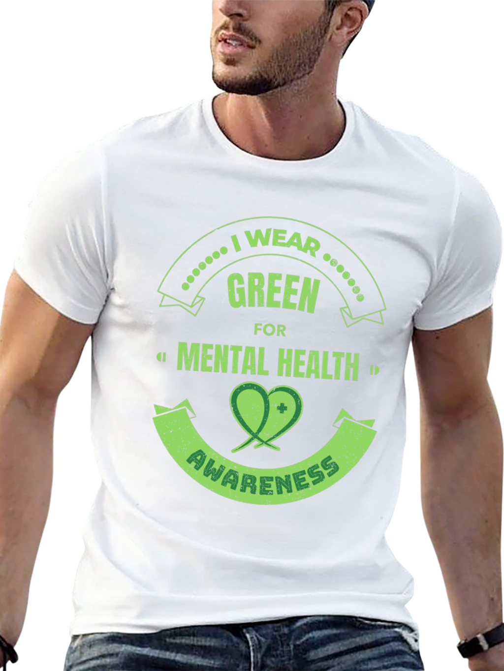 Green Mental Health Awareness T-Shirt