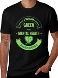 Green Mental Health Awareness T-Shirt