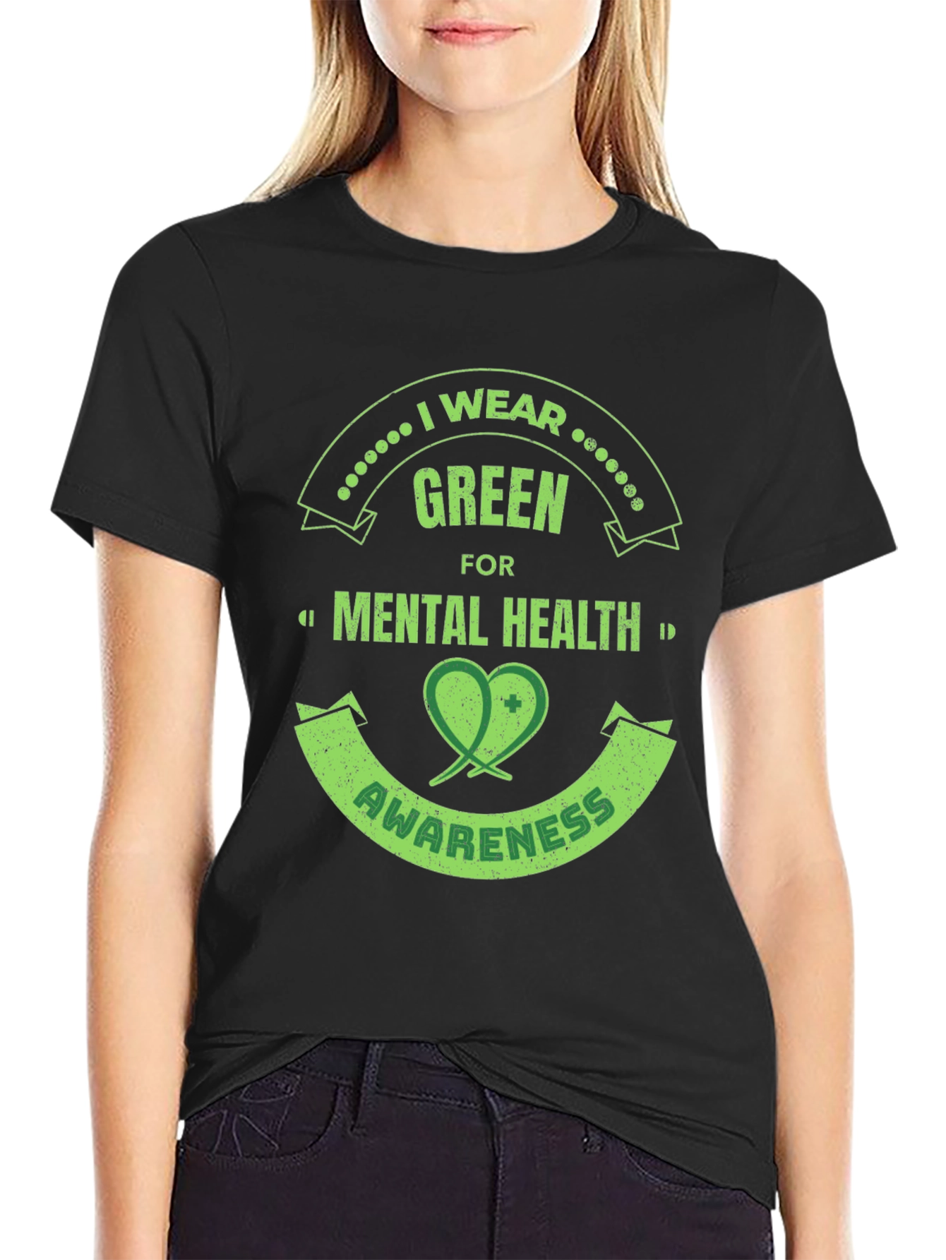 Green Mental Health Awareness T-Shirt