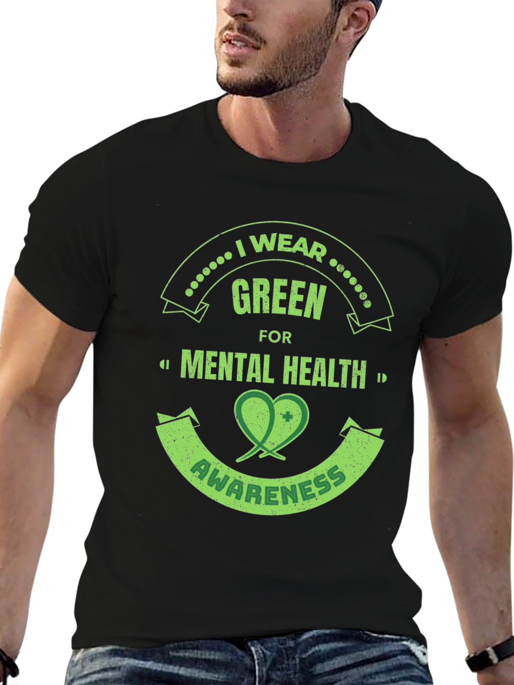 Green Mental Health Awareness T-Shirt