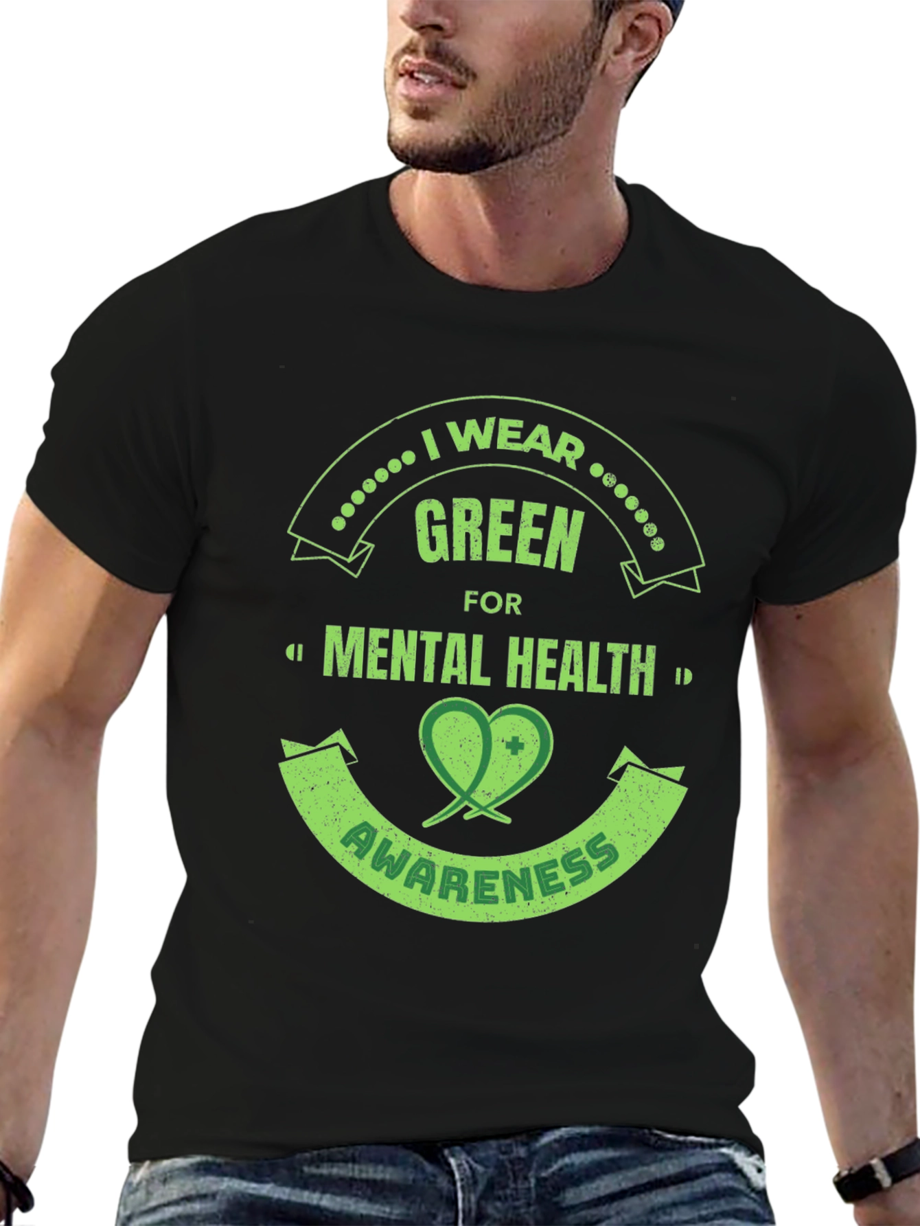 Green Mental Health Awareness T-Shirt