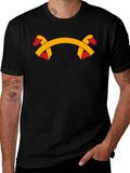 Ribbon Graphic Black T-Shirt