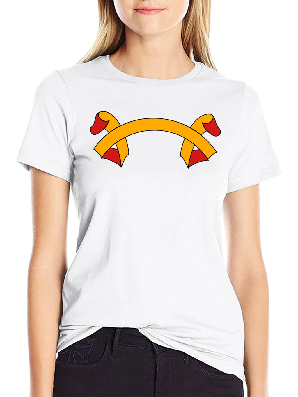 Ribbon Graphic Black T-Shirt