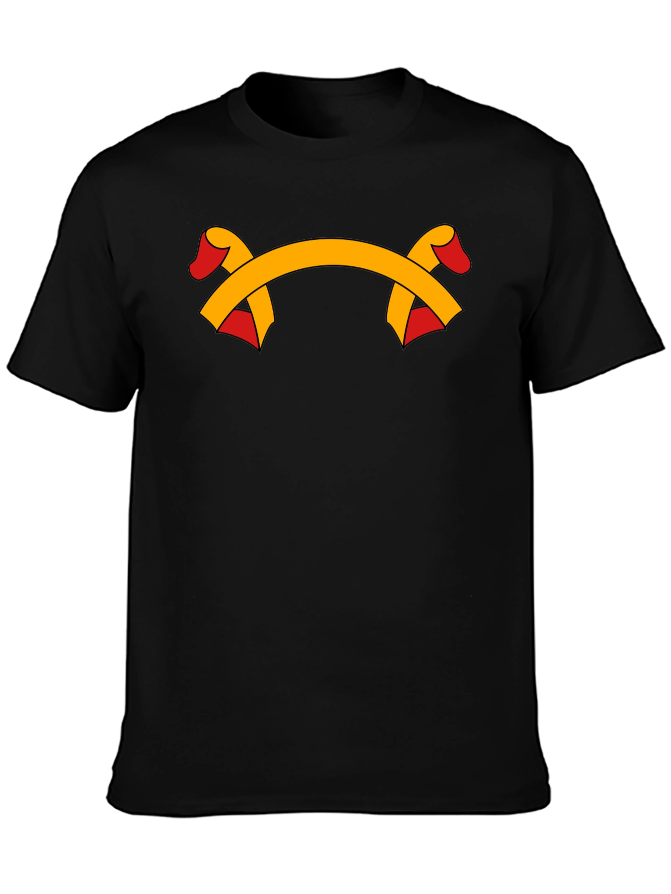 Ribbon Graphic Black T-Shirt