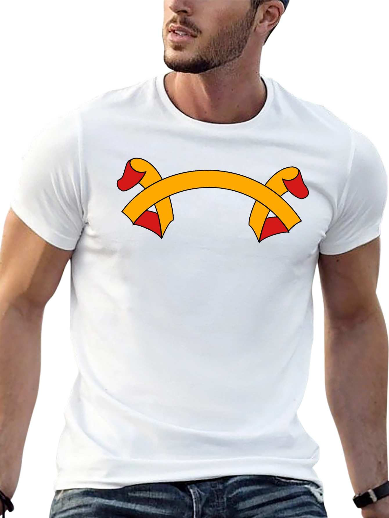 Ribbon Graphic Black T-Shirt
