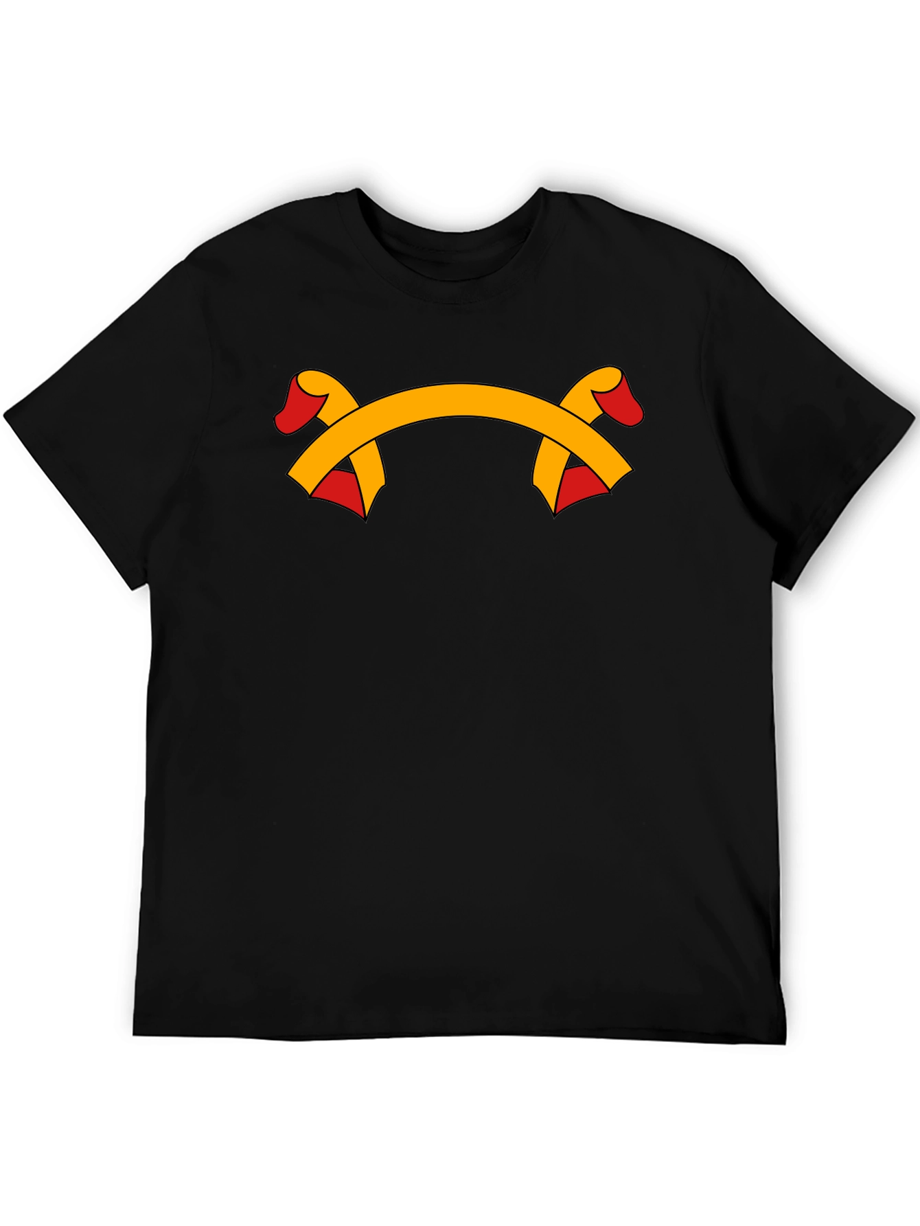 Ribbon Graphic Black T-Shirt