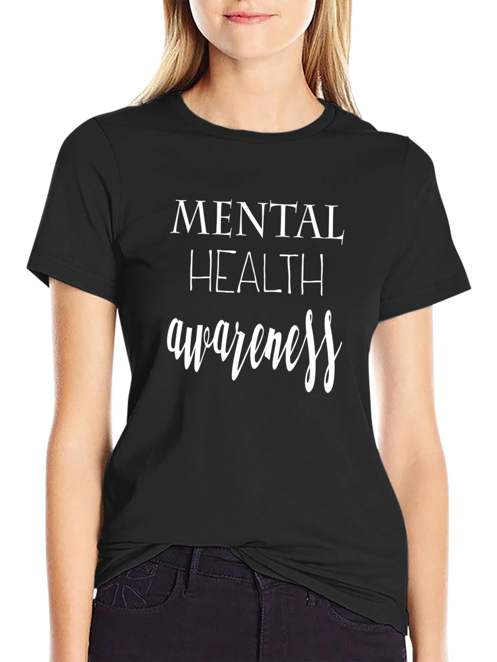 Mental Health Awareness Black T-Shirt
