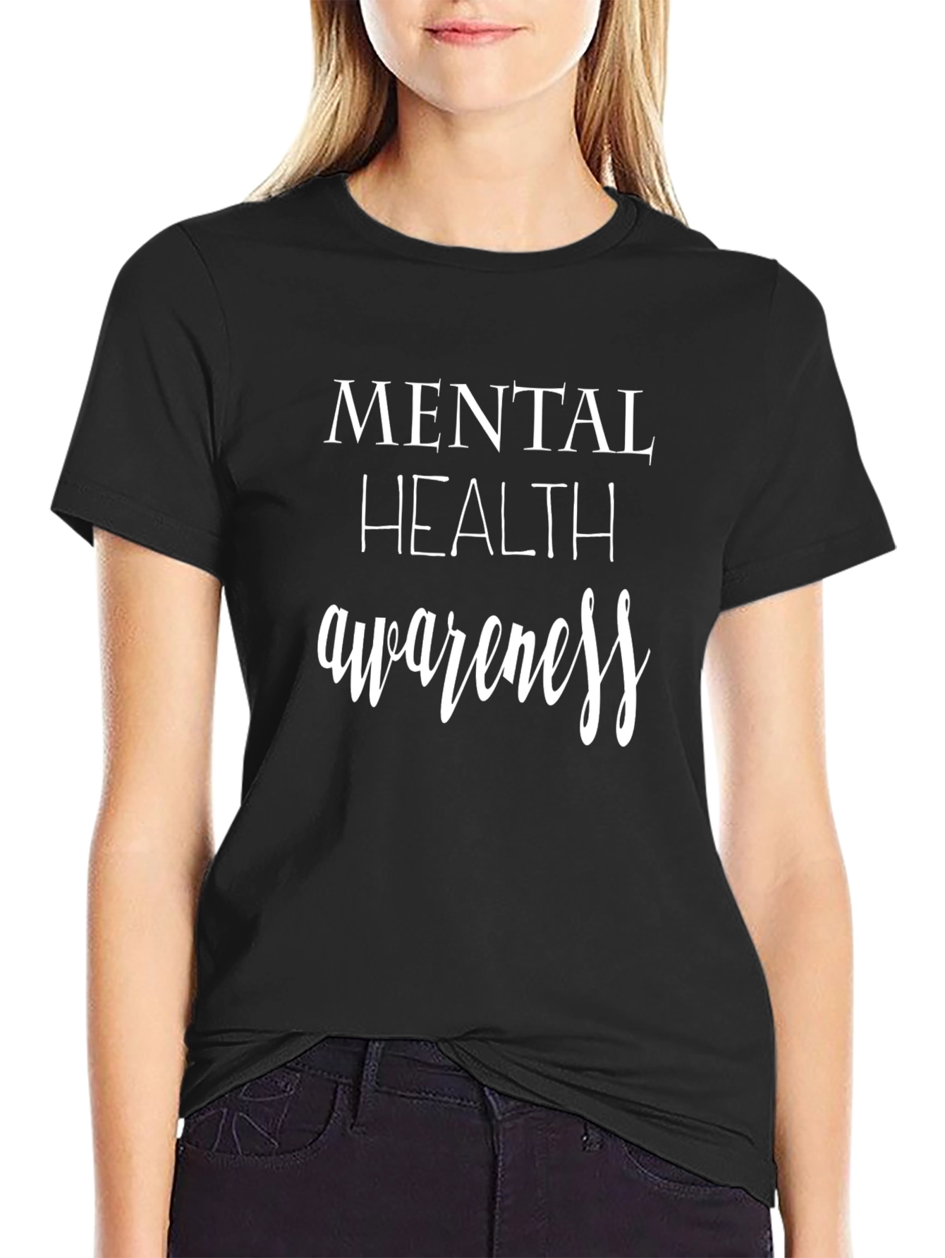 Mental Health Awareness Black T-Shirt