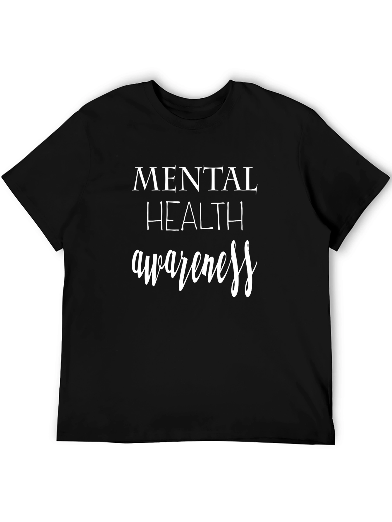 Mental Health Awareness Black T-Shirt