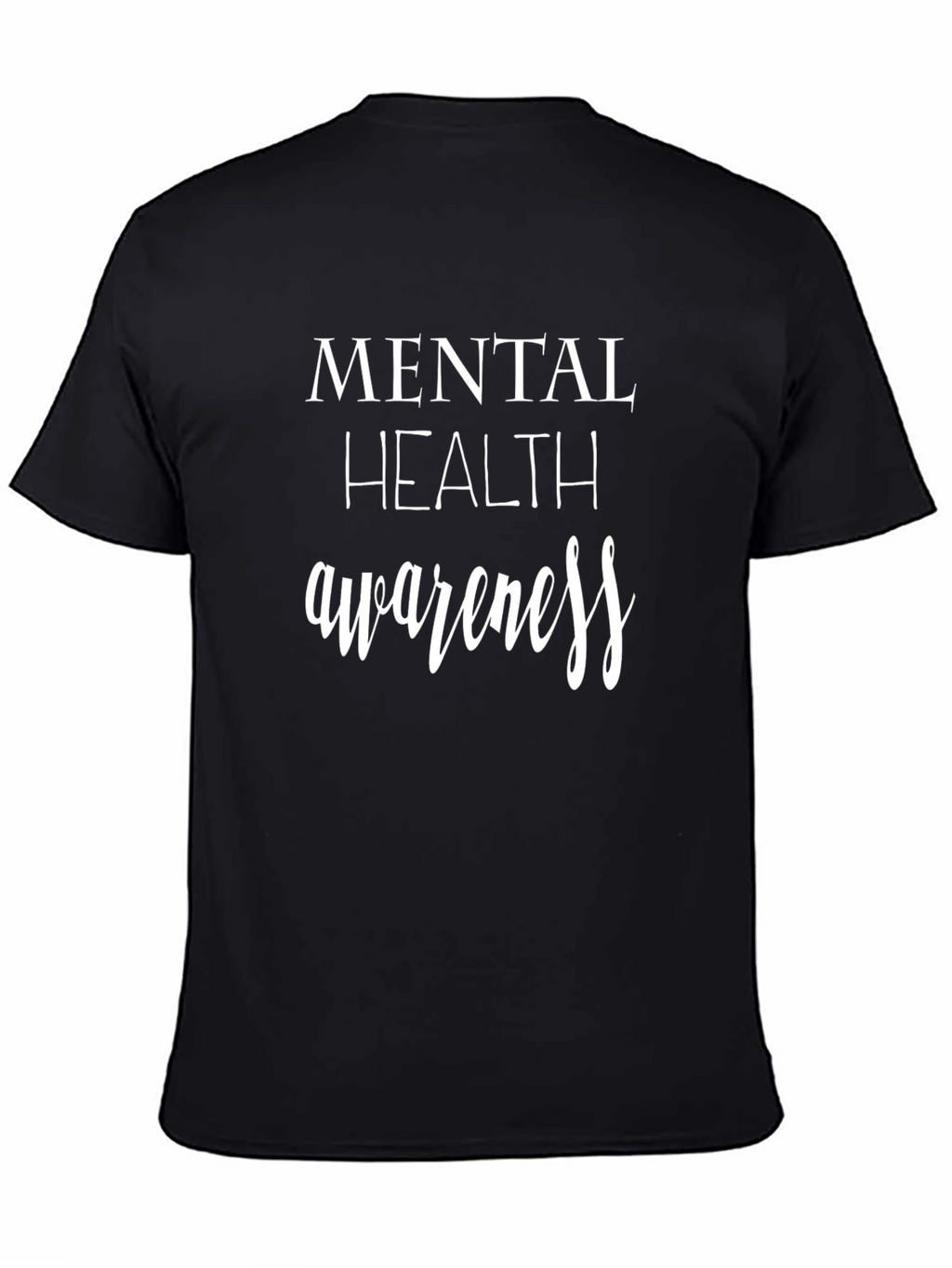 Mental Health Awareness Black T-Shirt