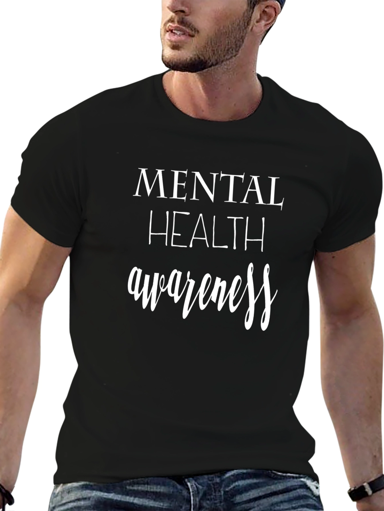 Mental Health Awareness Black T-Shirt