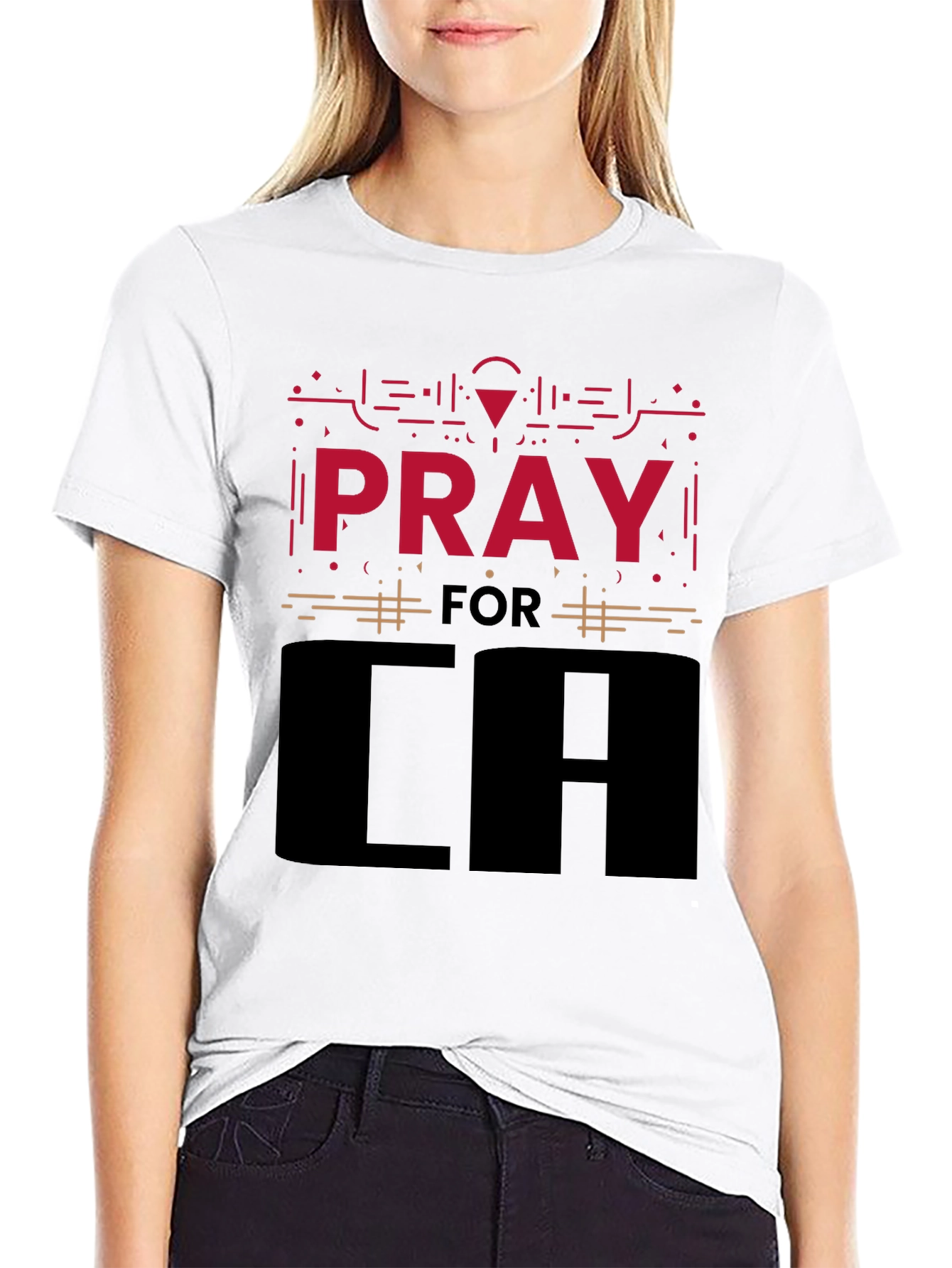 Pray for LA Graphic T-Shirt