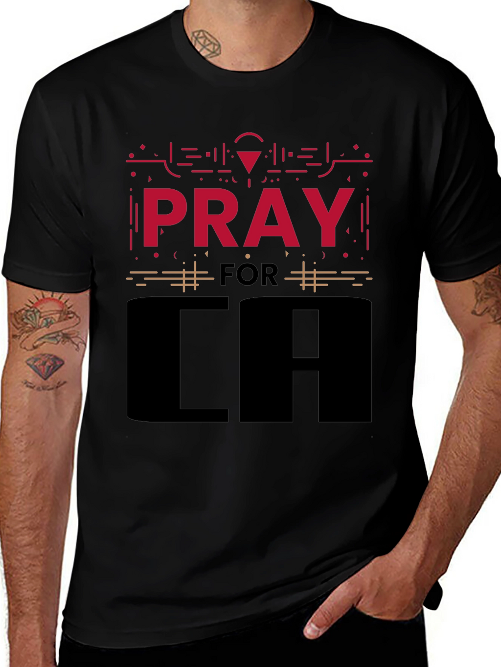 Pray for LA Graphic T-Shirt