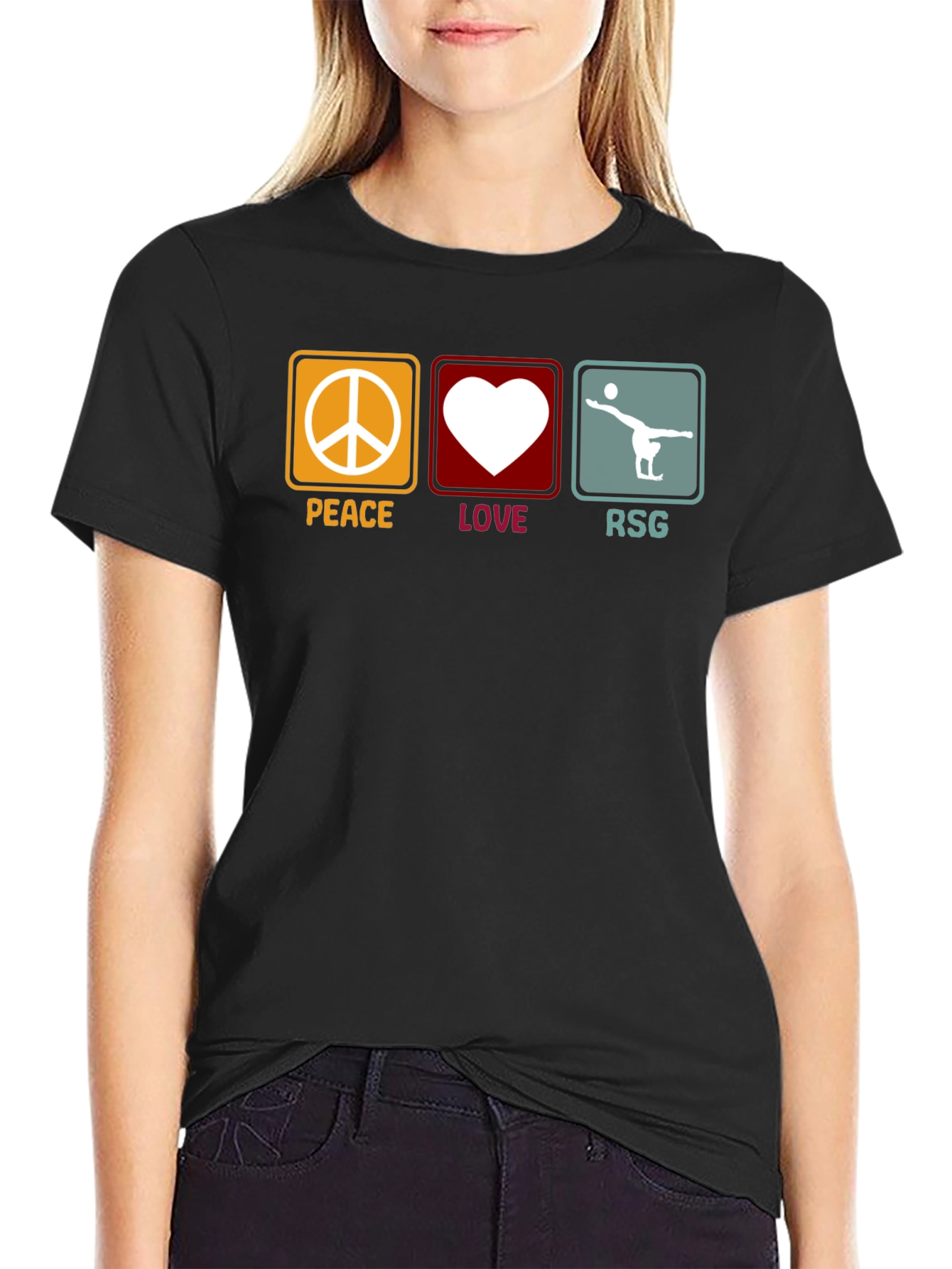 Peace Love RSG Rhythmic Gymnastics T-Shirt