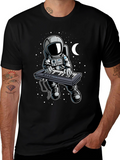Astronaut Keyboardist Graphic Tee