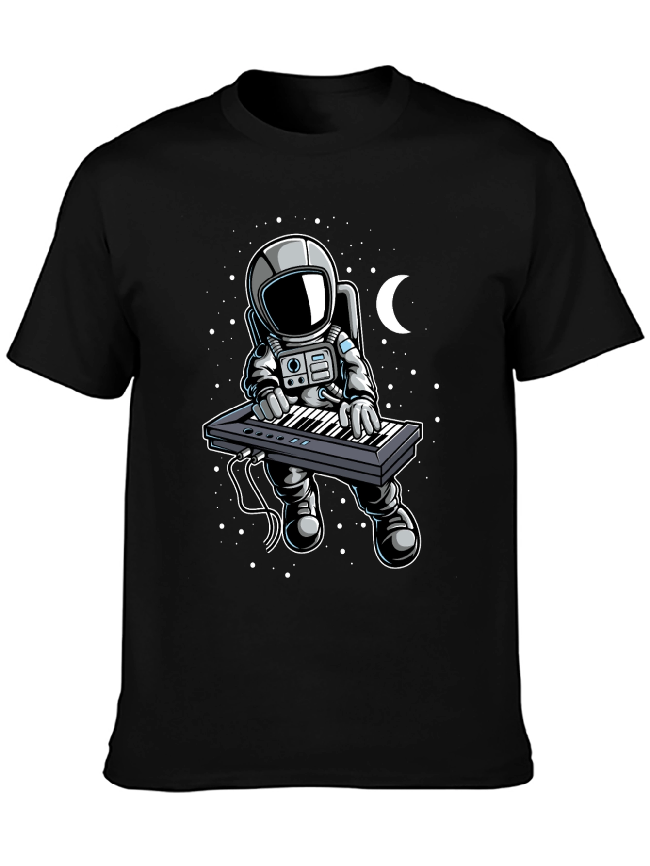 Astronaut Keyboardist Graphic Tee