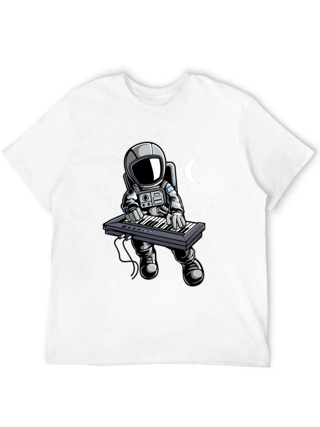Astronaut Keyboardist Graphic Tee