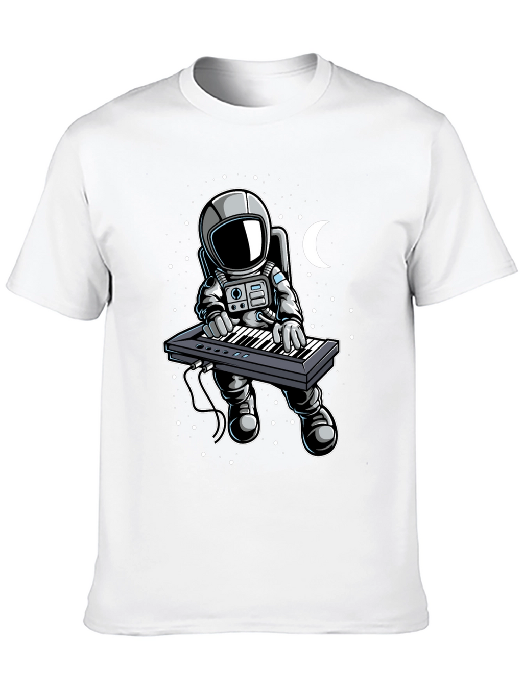 Astronaut Keyboardist Graphic Tee