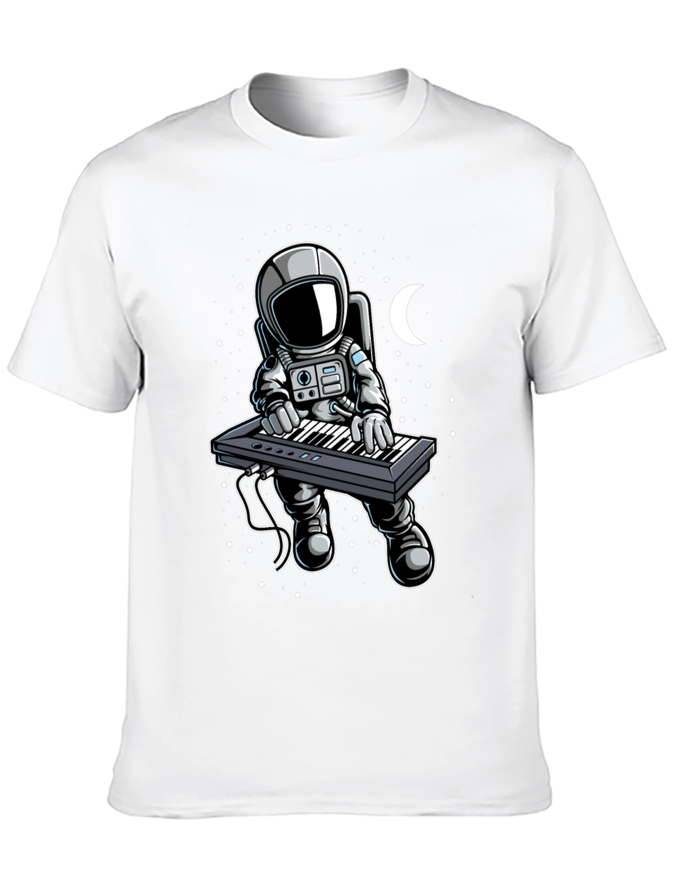 Astronaut Keyboardist Graphic Tee