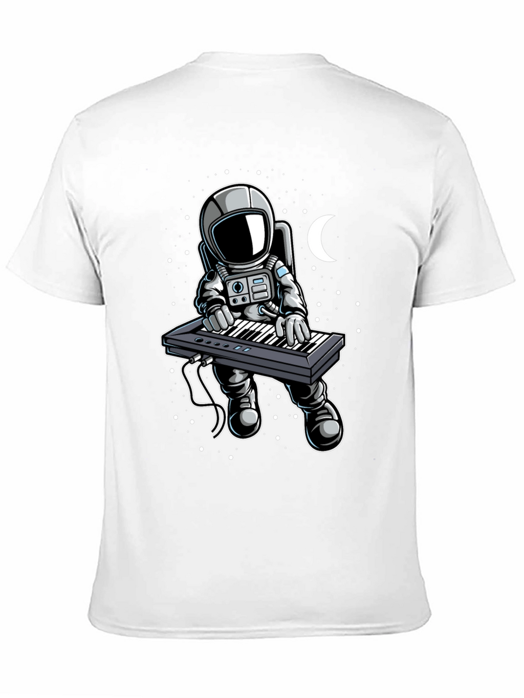 Astronaut Keyboardist Graphic Tee