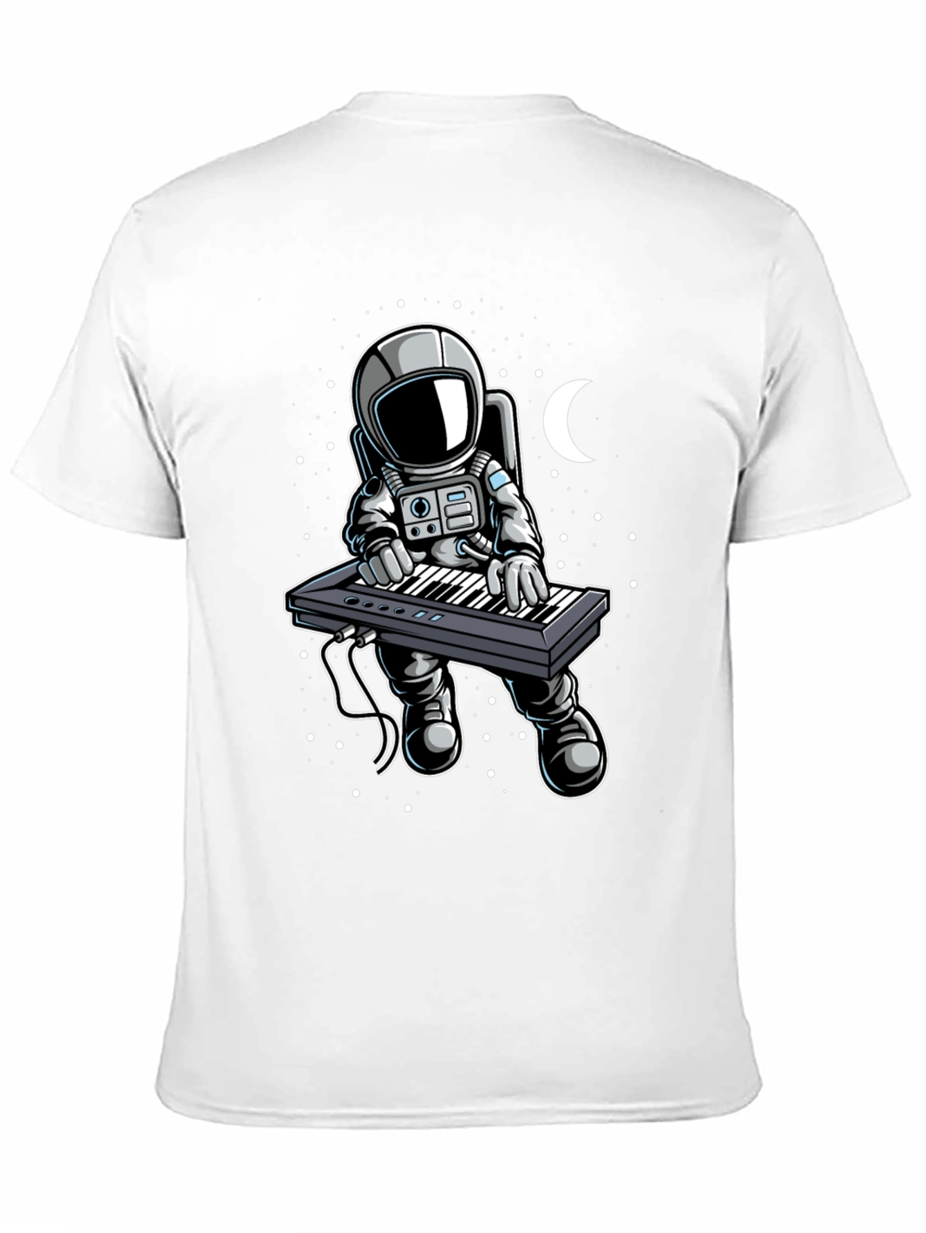 Astronaut Keyboardist Graphic Tee