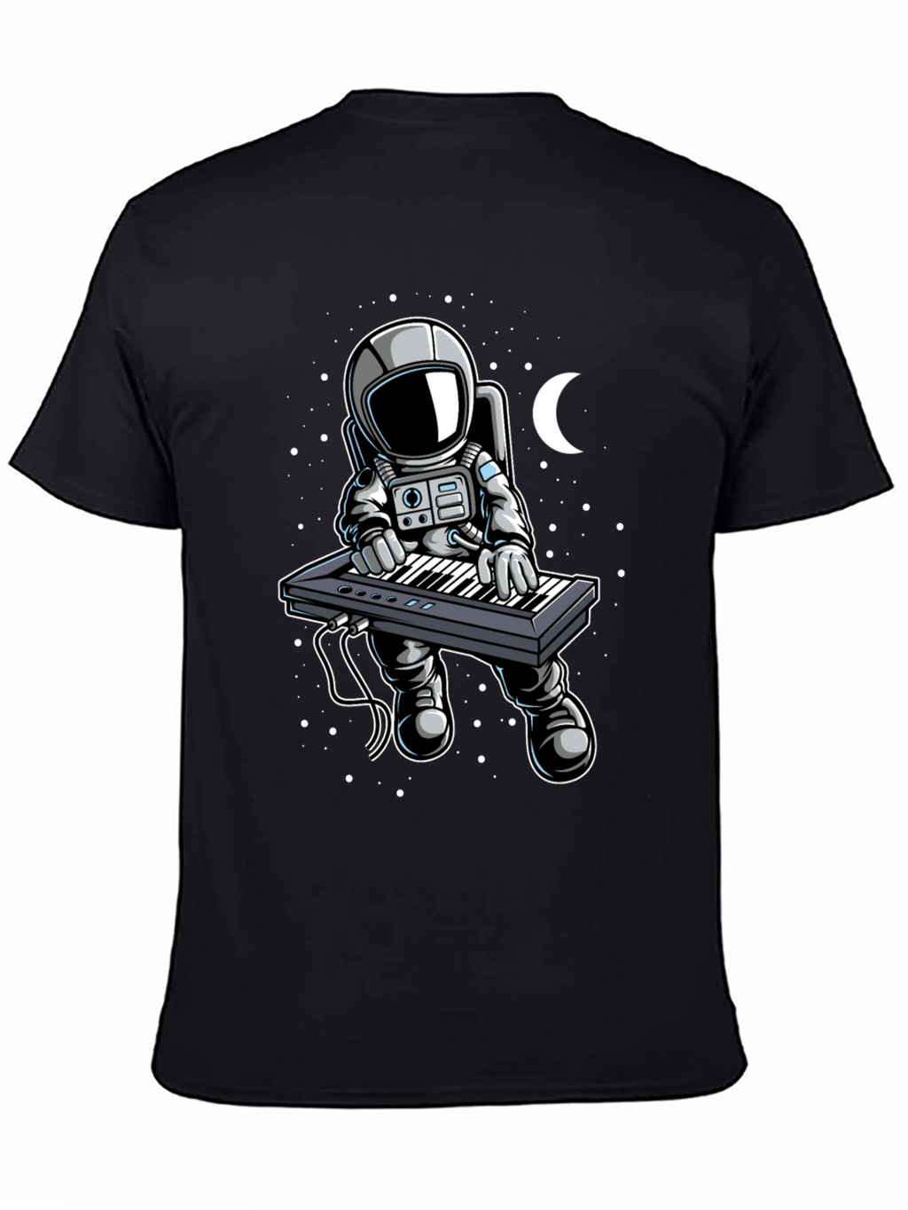 Astronaut Keyboardist Graphic Tee