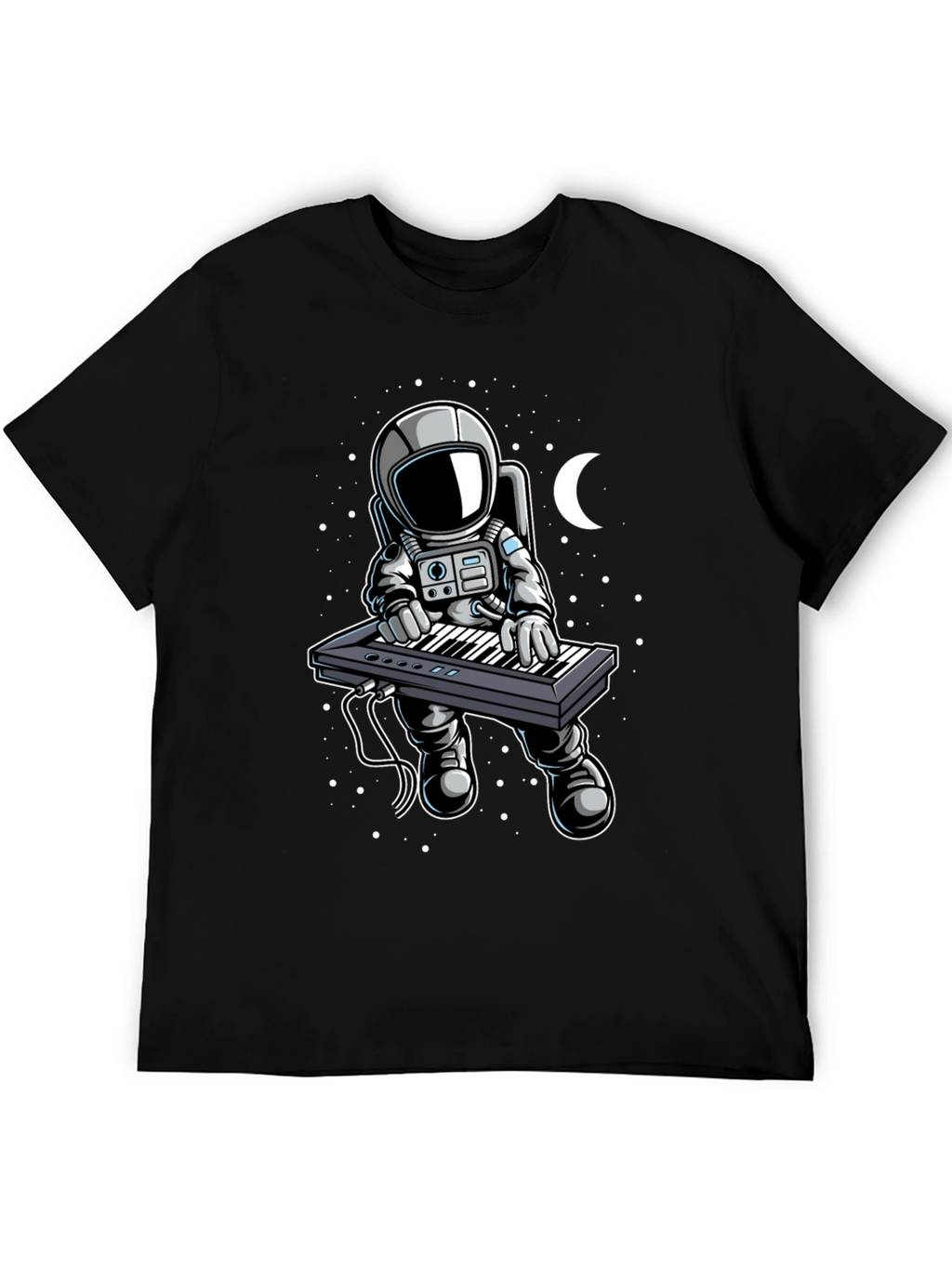 Astronaut Keyboardist Graphic Tee