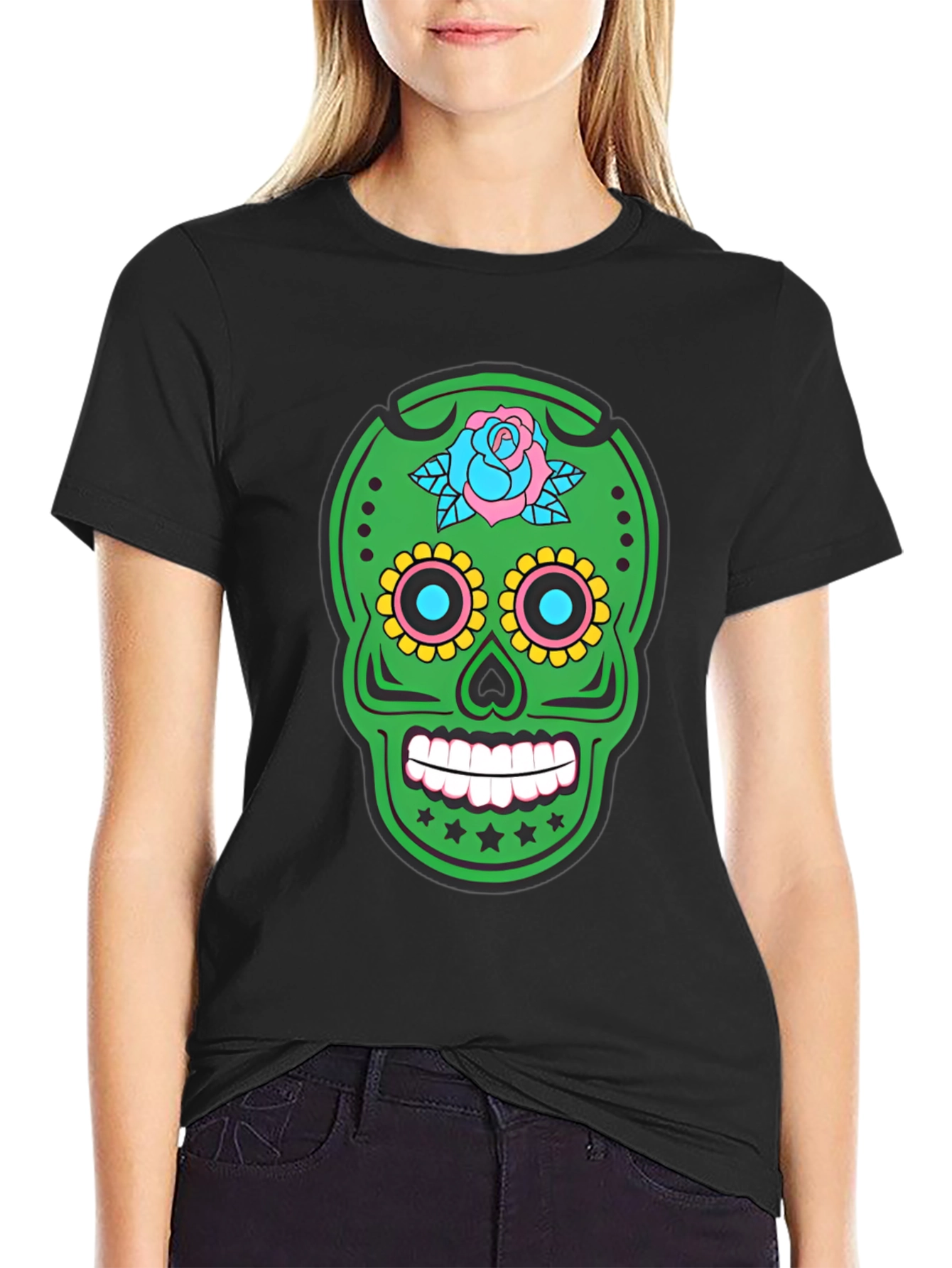 Sugar Skull T-Shirt - Day of the Dead Graphic Tee
