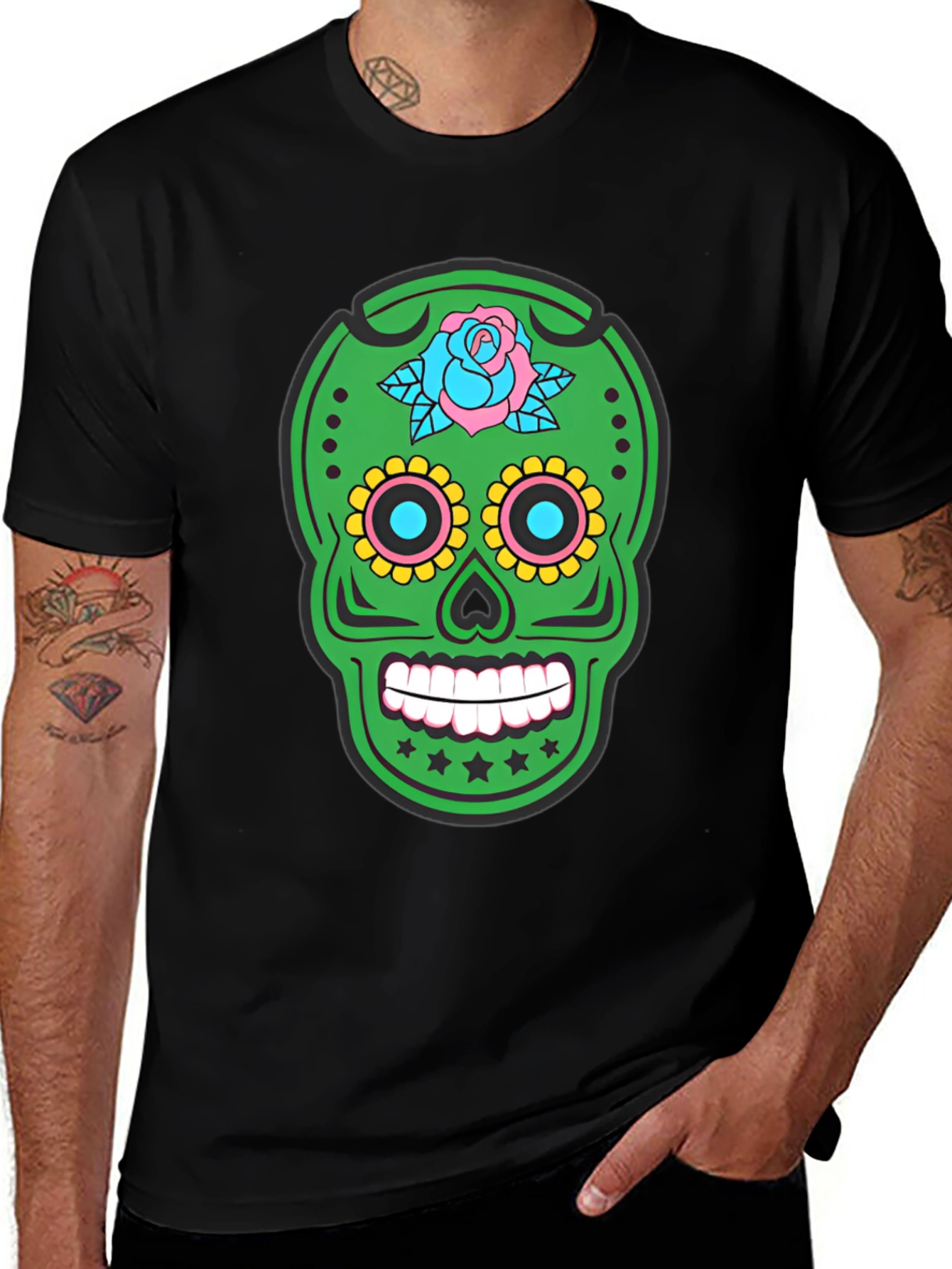 Sugar Skull T-Shirt - Day of the Dead Graphic Tee