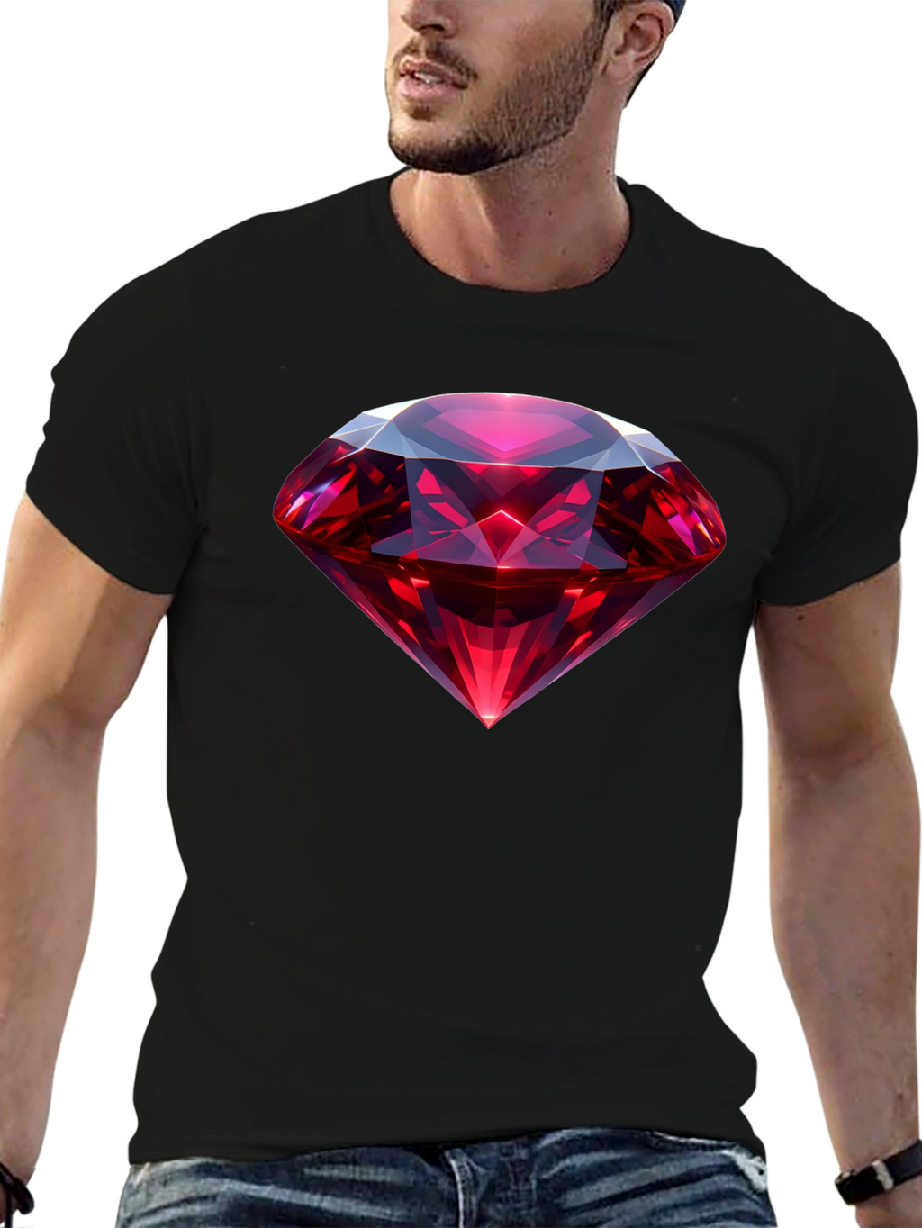 Ruby Gem Graphic Tee - Black