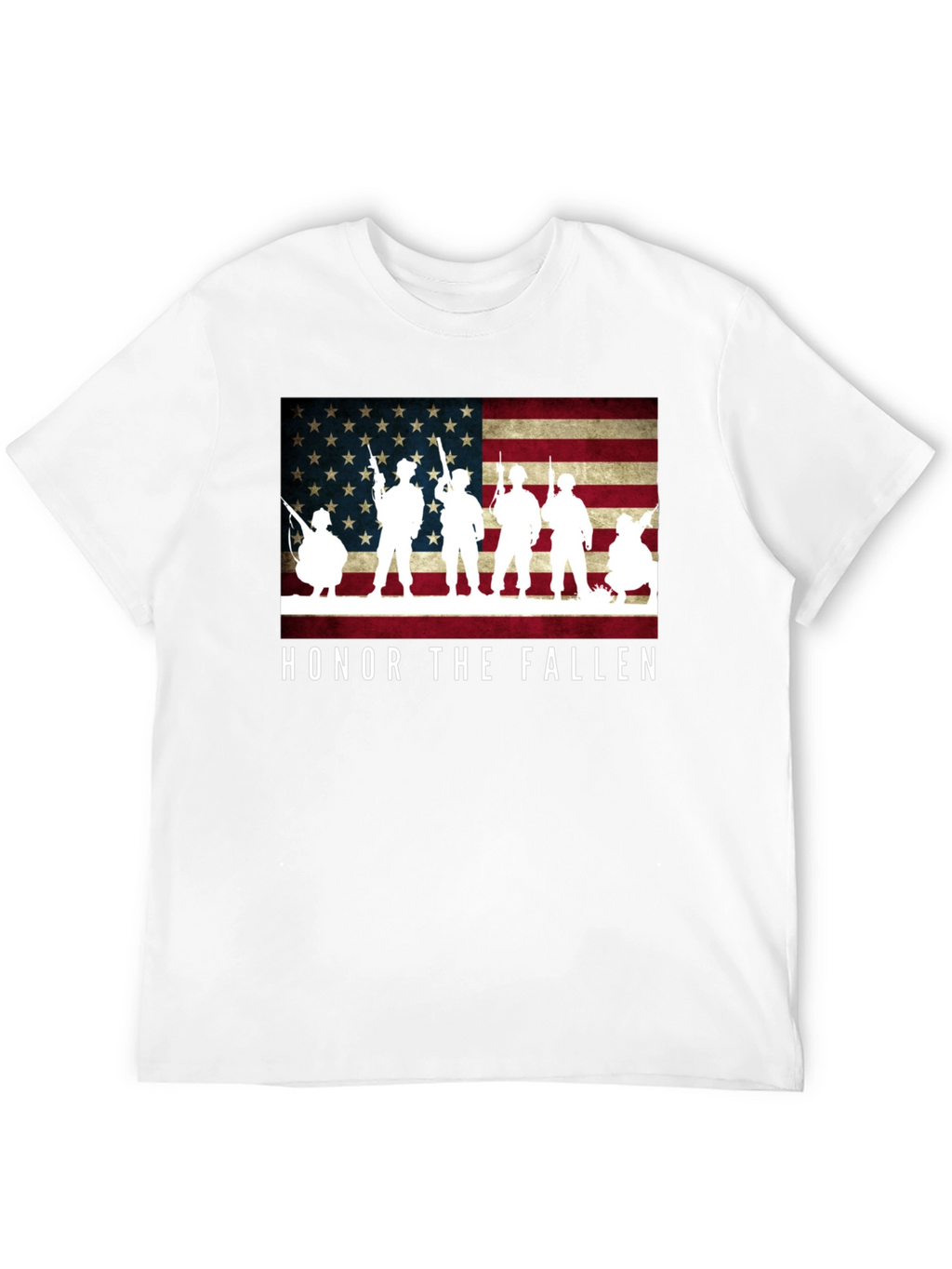 Honor The Fallen Patriotic Graphic T-Shirt