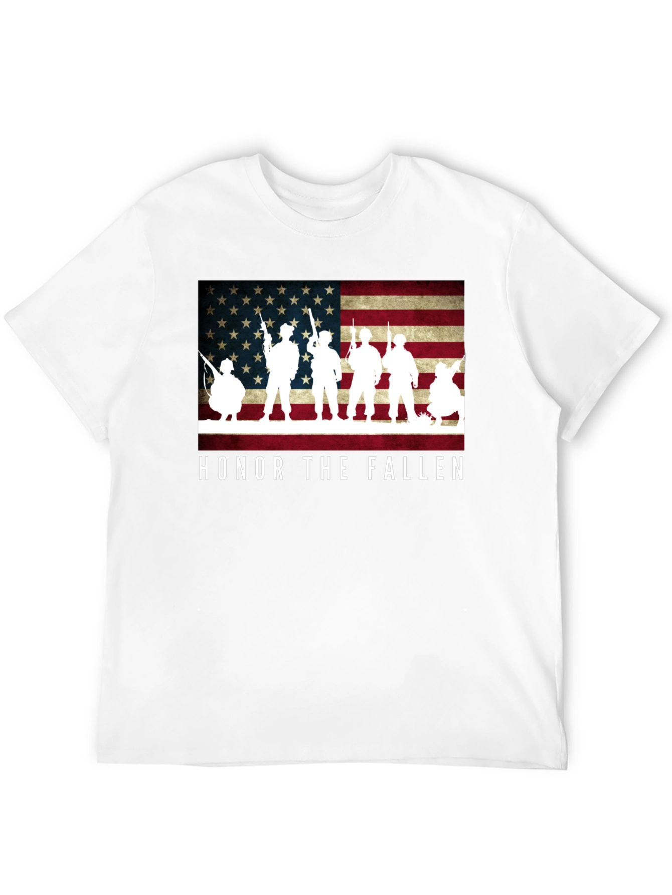 Honor The Fallen Patriotic Graphic T-Shirt