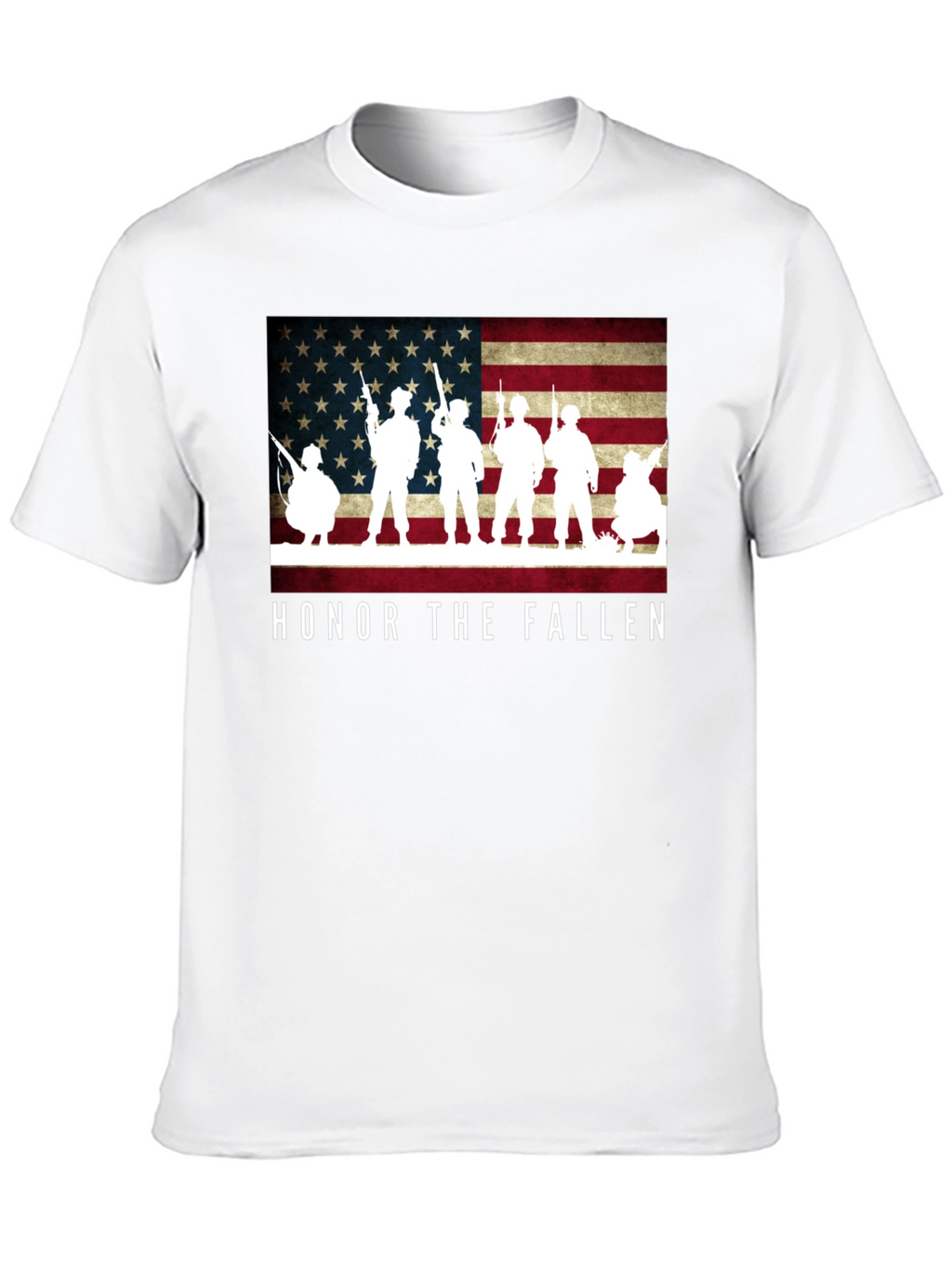 Honor The Fallen Patriotic Graphic T-Shirt