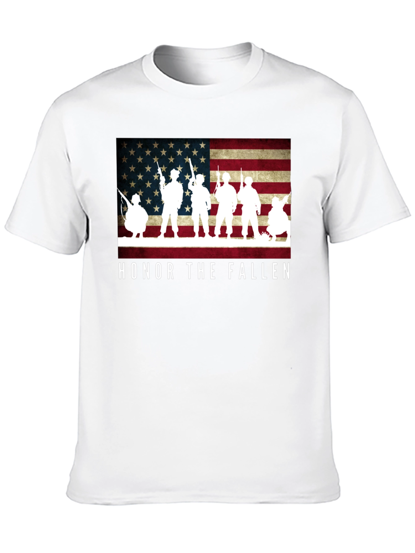 Honor The Fallen Patriotic Graphic T-Shirt