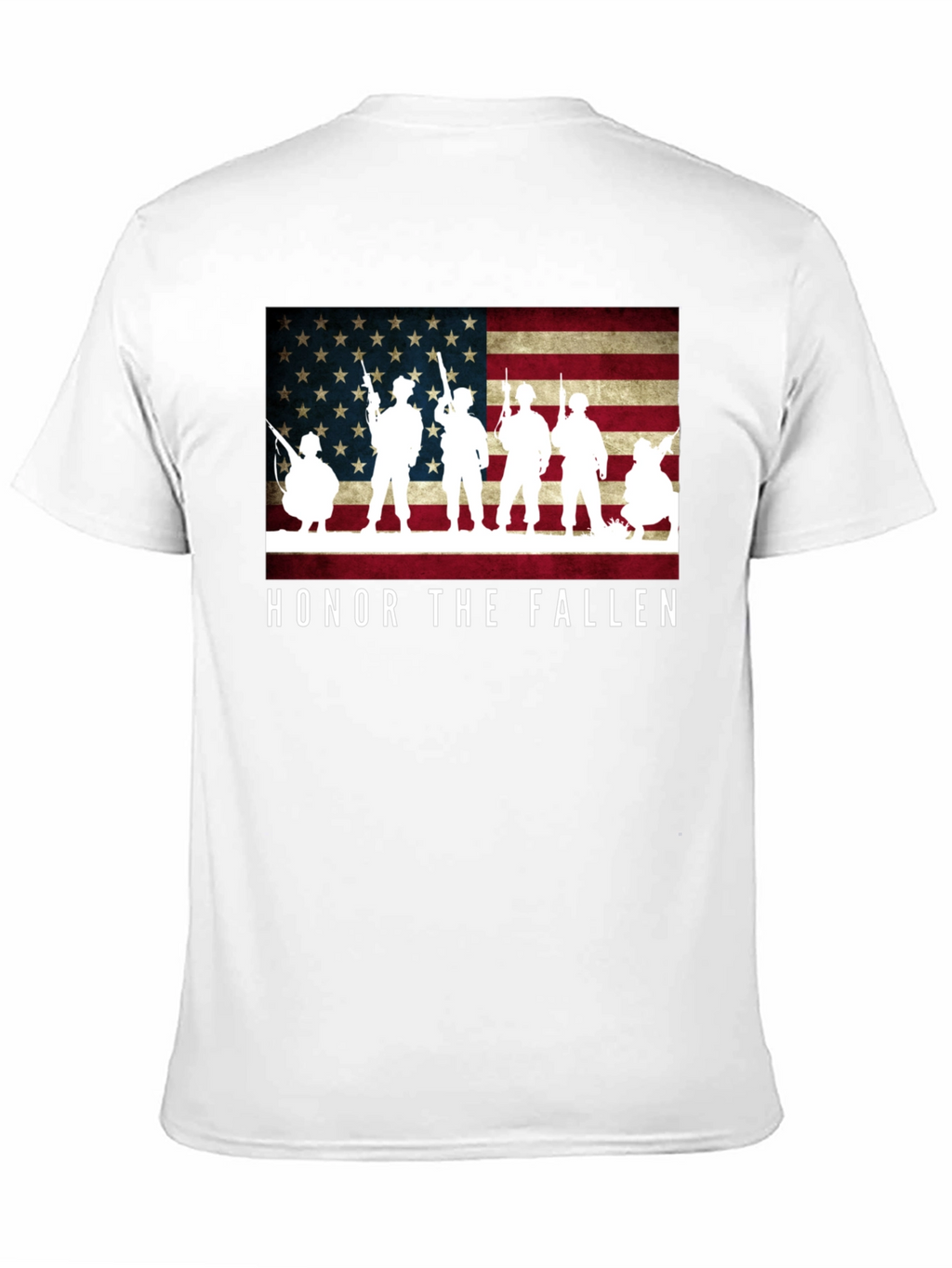 Honor The Fallen Patriotic Graphic T-Shirt