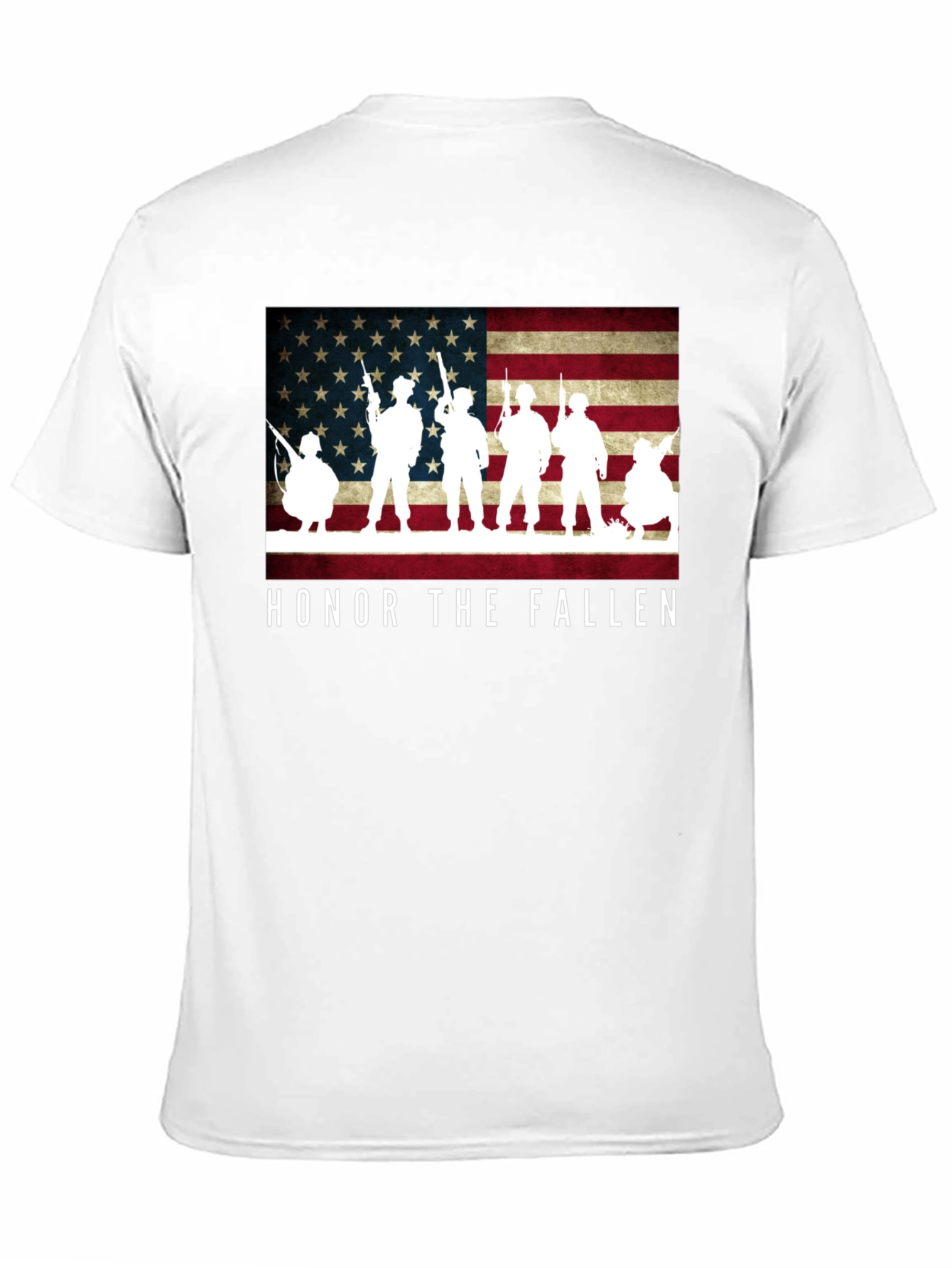 Honor The Fallen Patriotic Graphic T-Shirt