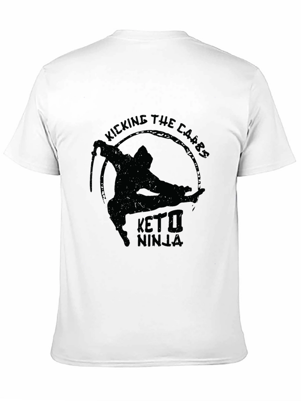 Keto Ninja Graphic T-Shirt - Kick the Carbs!