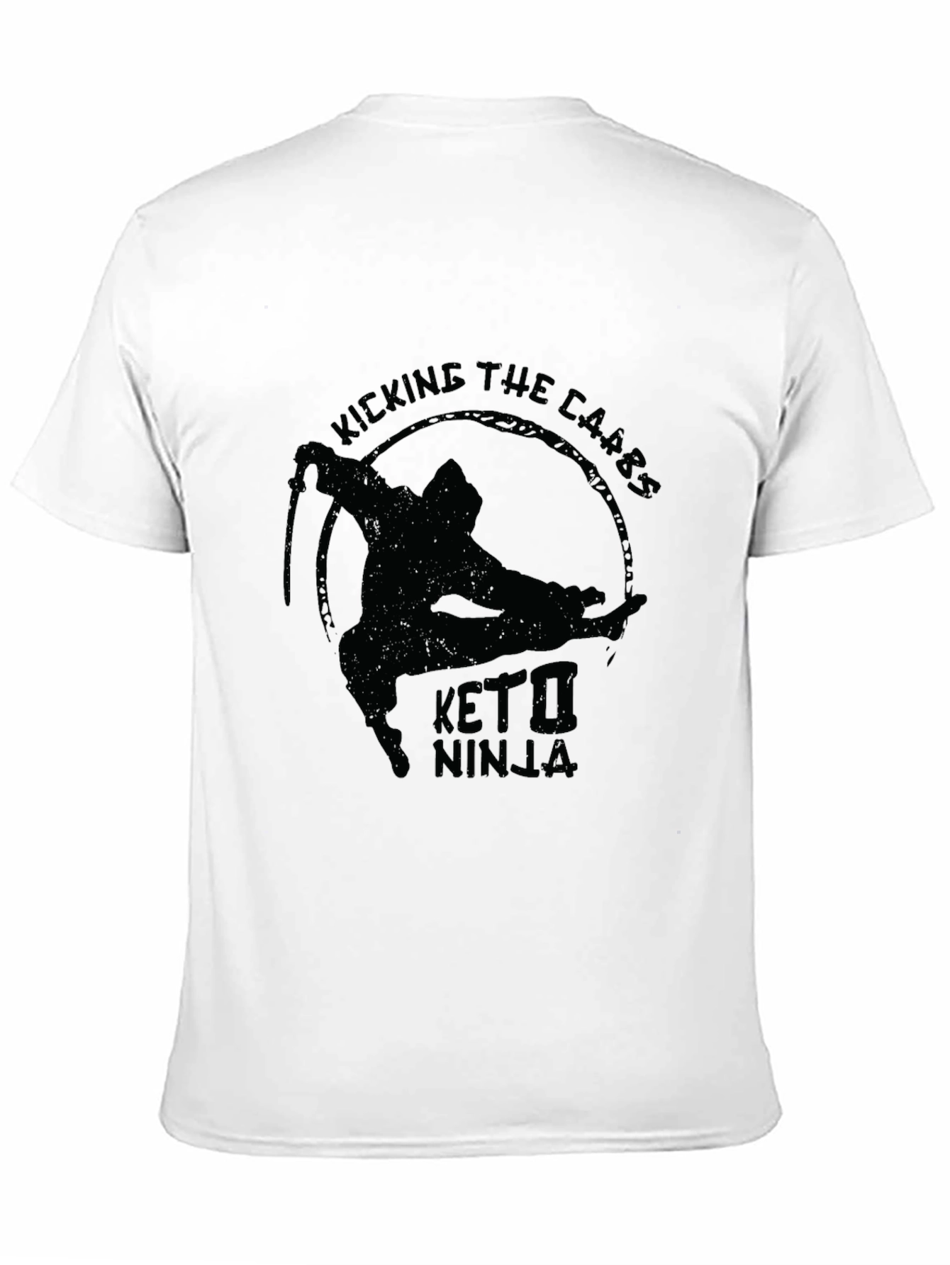 Keto Ninja Graphic T-Shirt - Kick the Carbs!