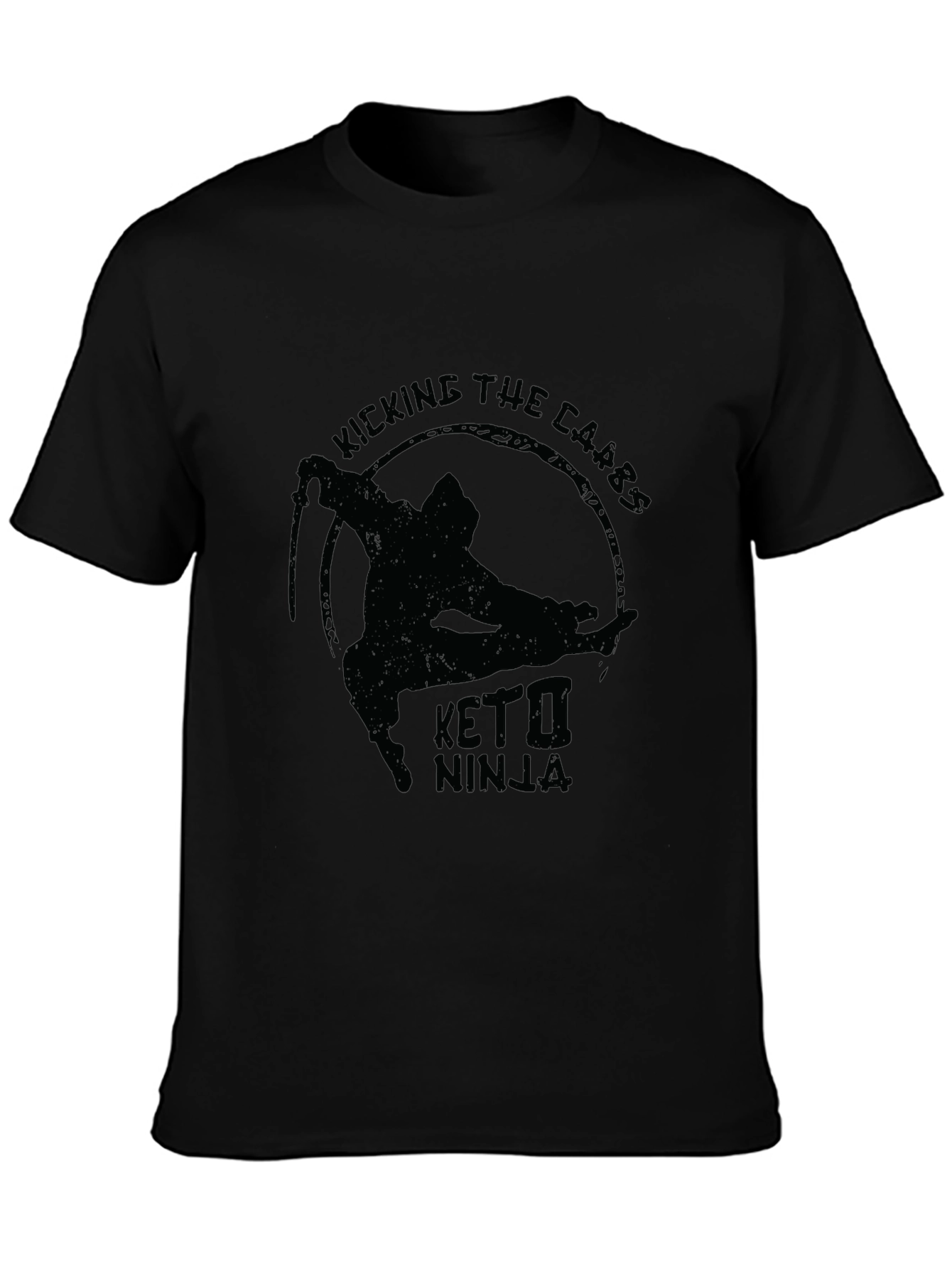 Keto Ninja Graphic T-Shirt - Kick the Carbs!