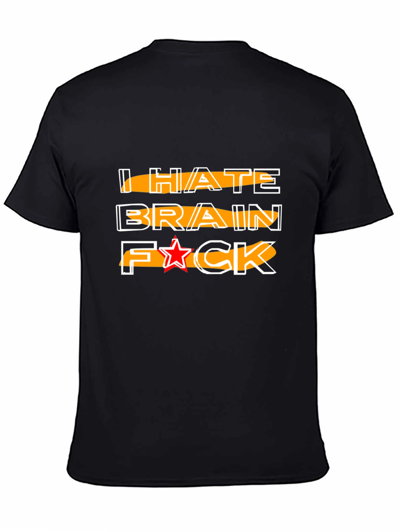 I HATE BRAIN Funny Graphic Tee