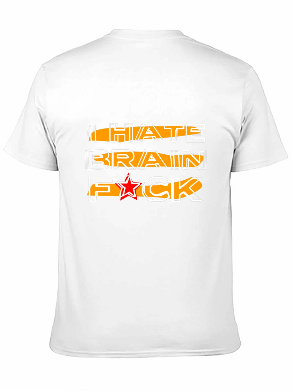 I HATE BRAIN Funny Graphic Tee