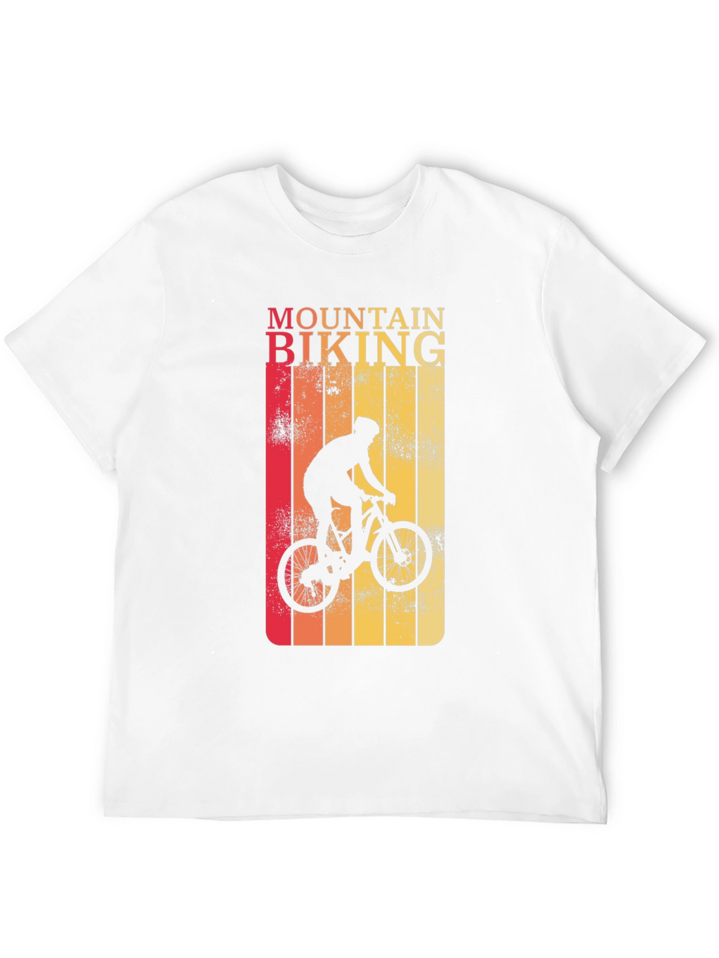 Mountain Biking Graphic Tee - Retro Style