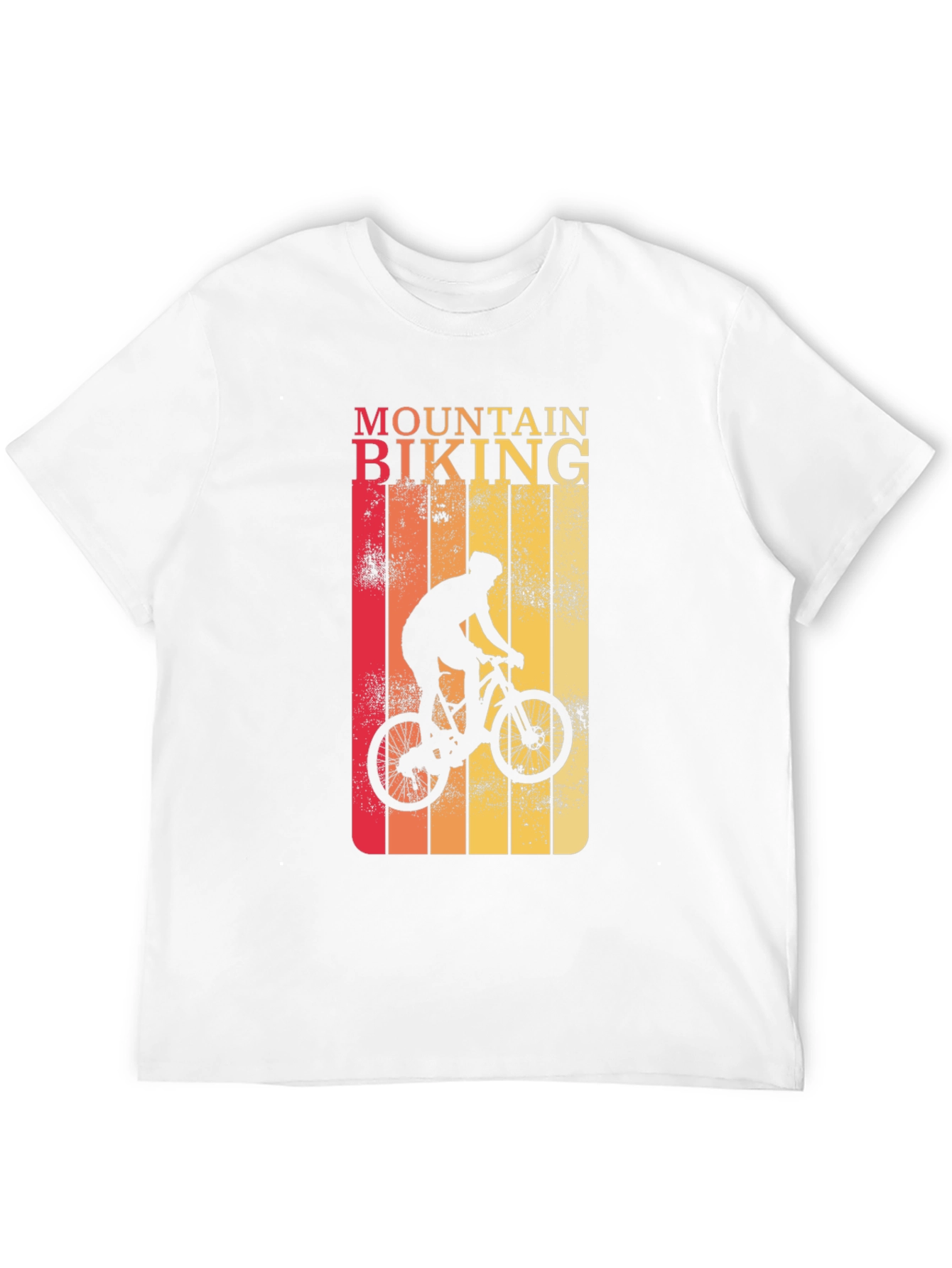 Mountain Biking Graphic Tee - Retro Style