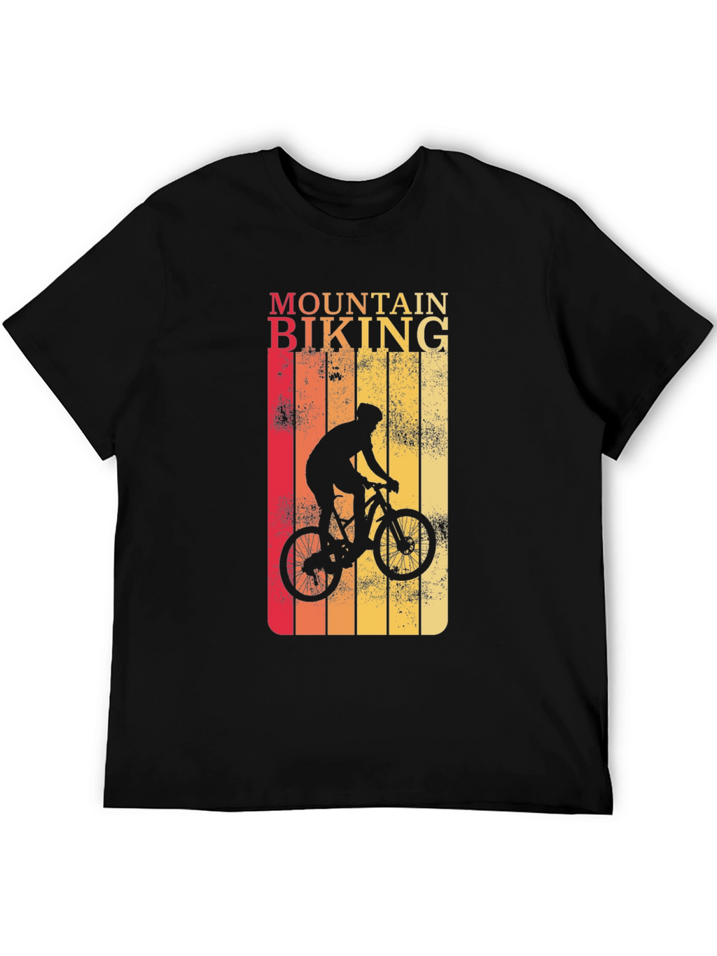 Mountain Biking Graphic Tee - Retro Style