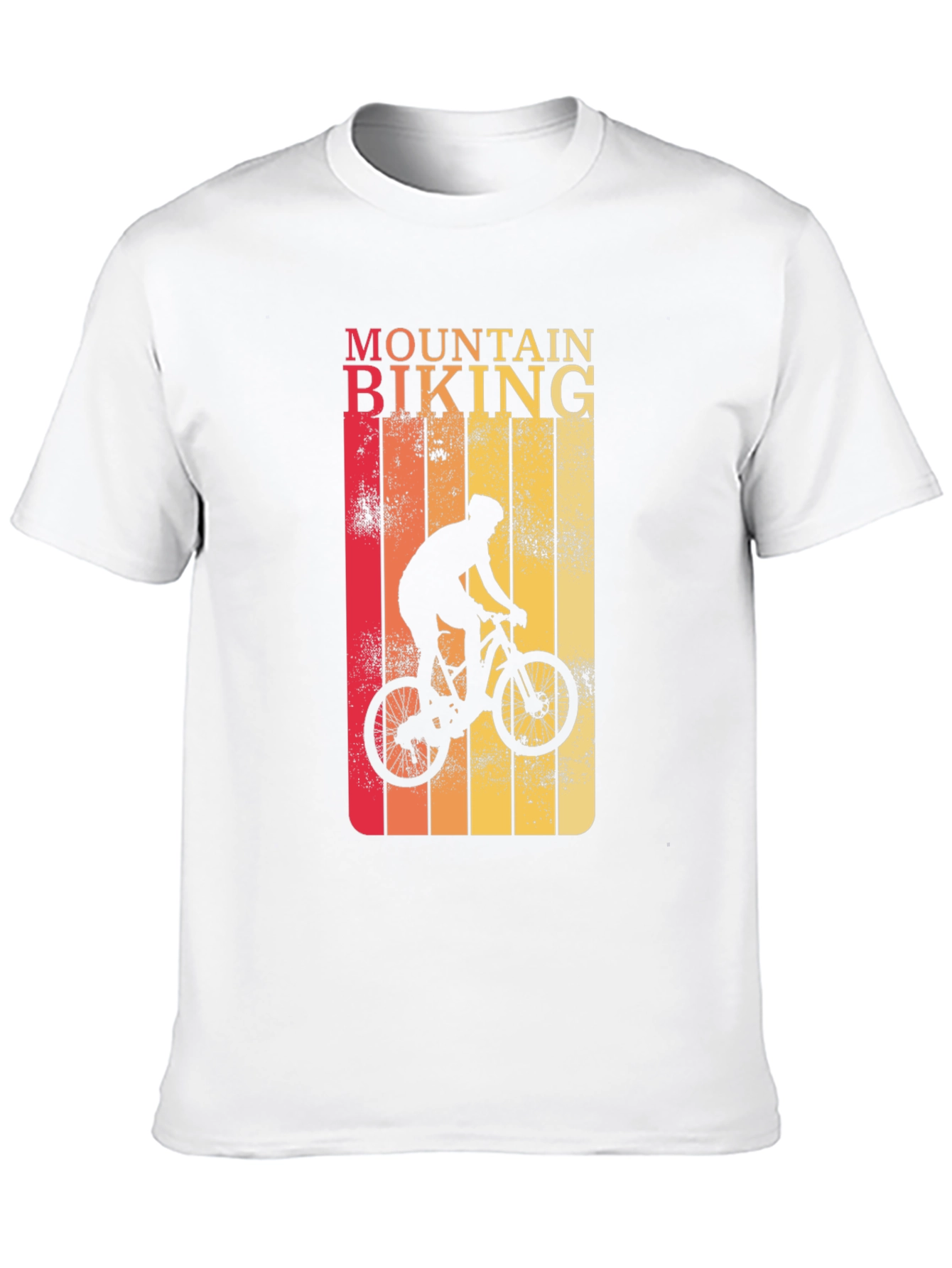 Mountain Biking Graphic Tee - Retro Style