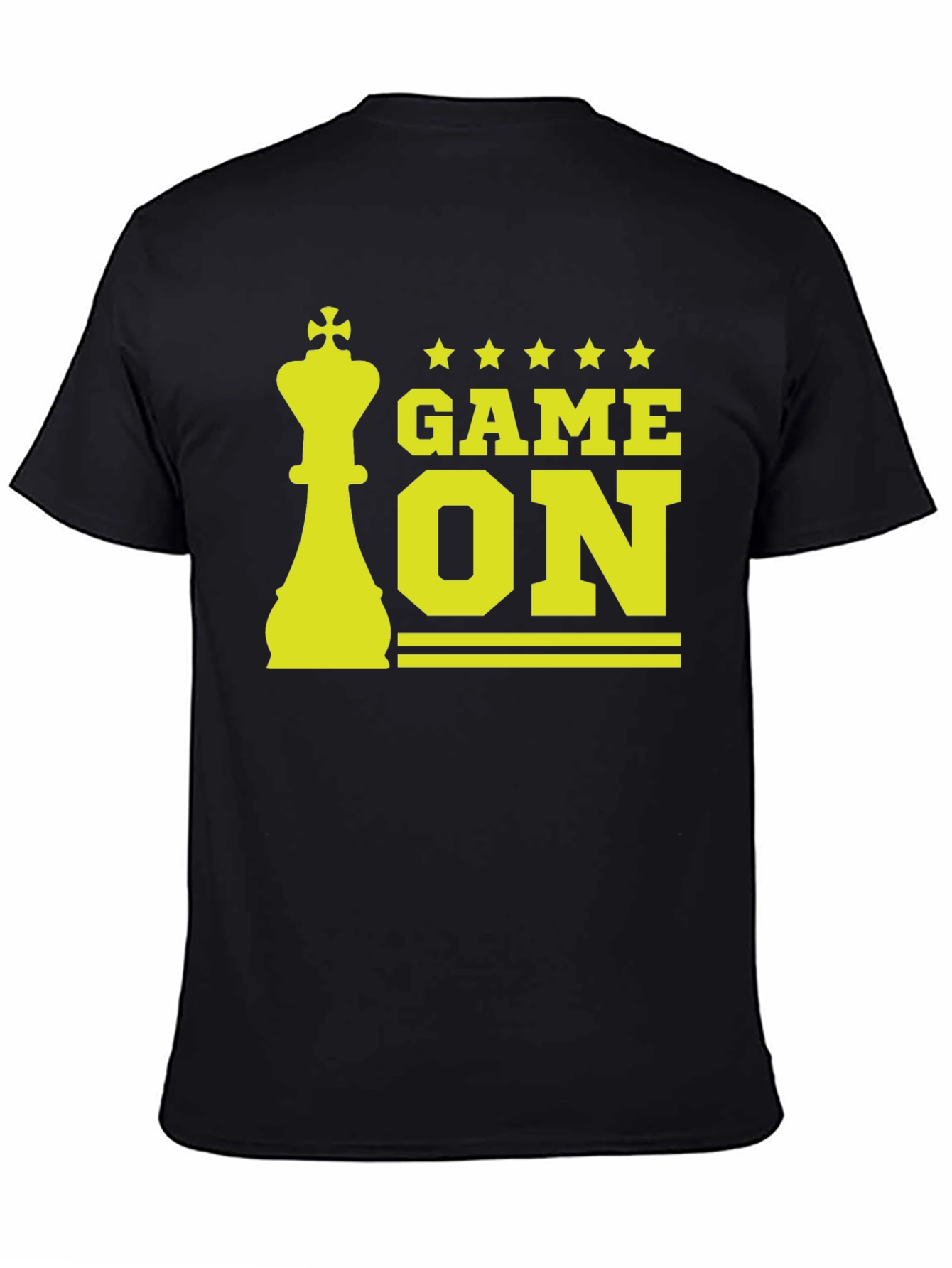 Game On Chess King Graphic Tee - Black