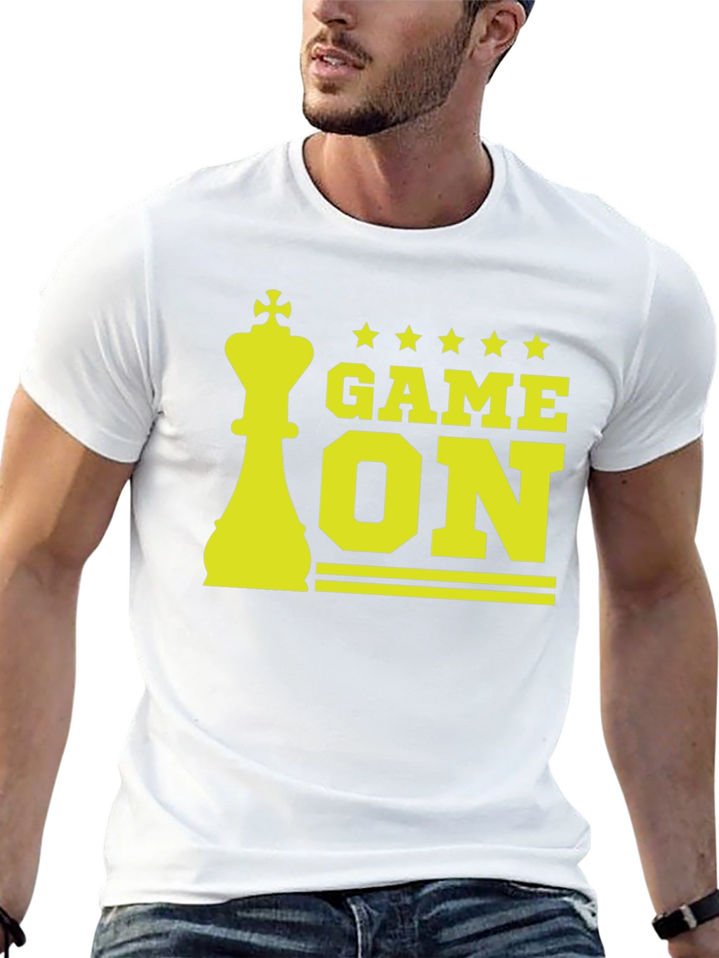 Game On Chess King Graphic Tee - Black