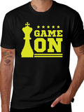 Game On Chess King Graphic Tee - Black